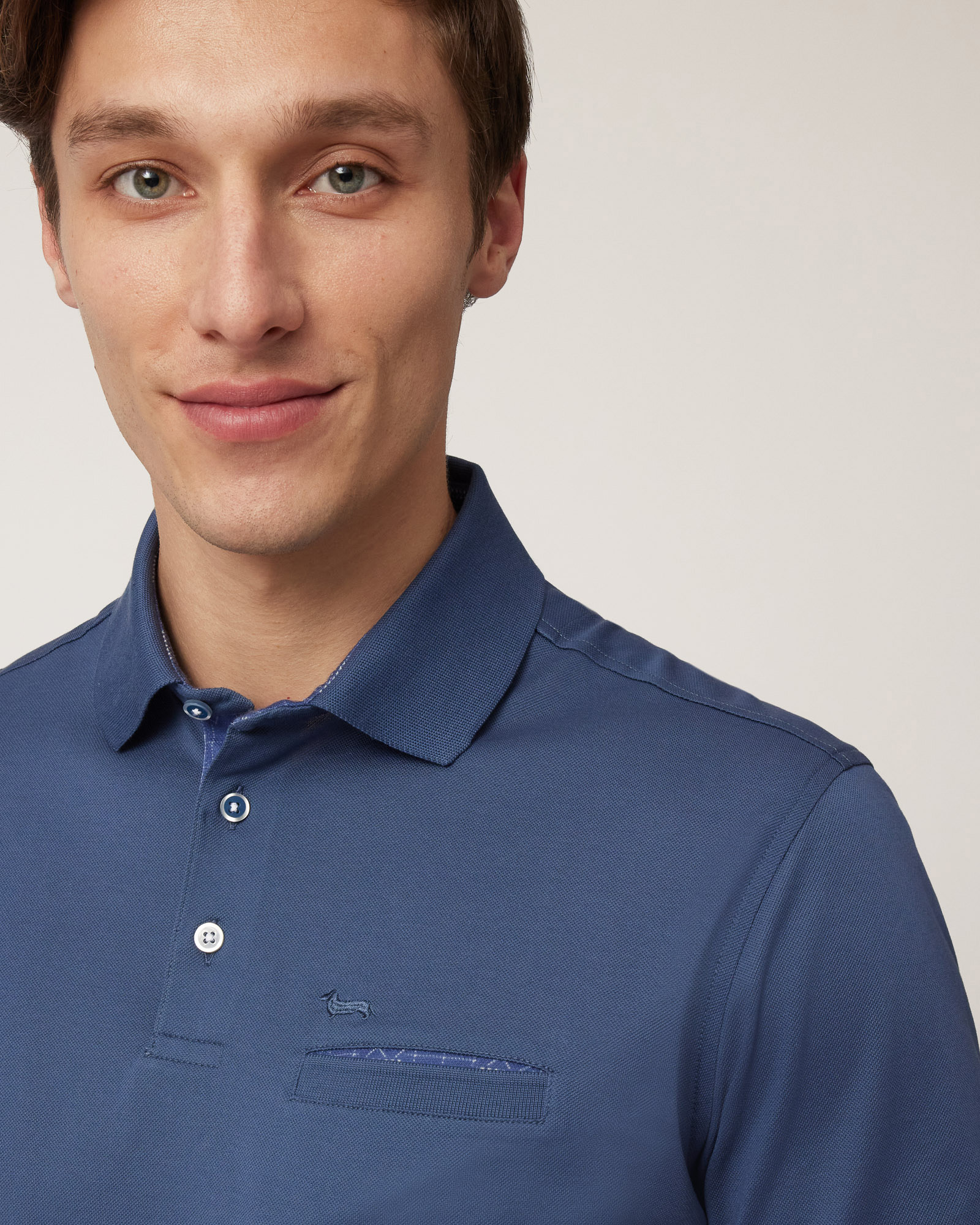 Poloshirt mit Brusttasche, Marineblau, large image number 2