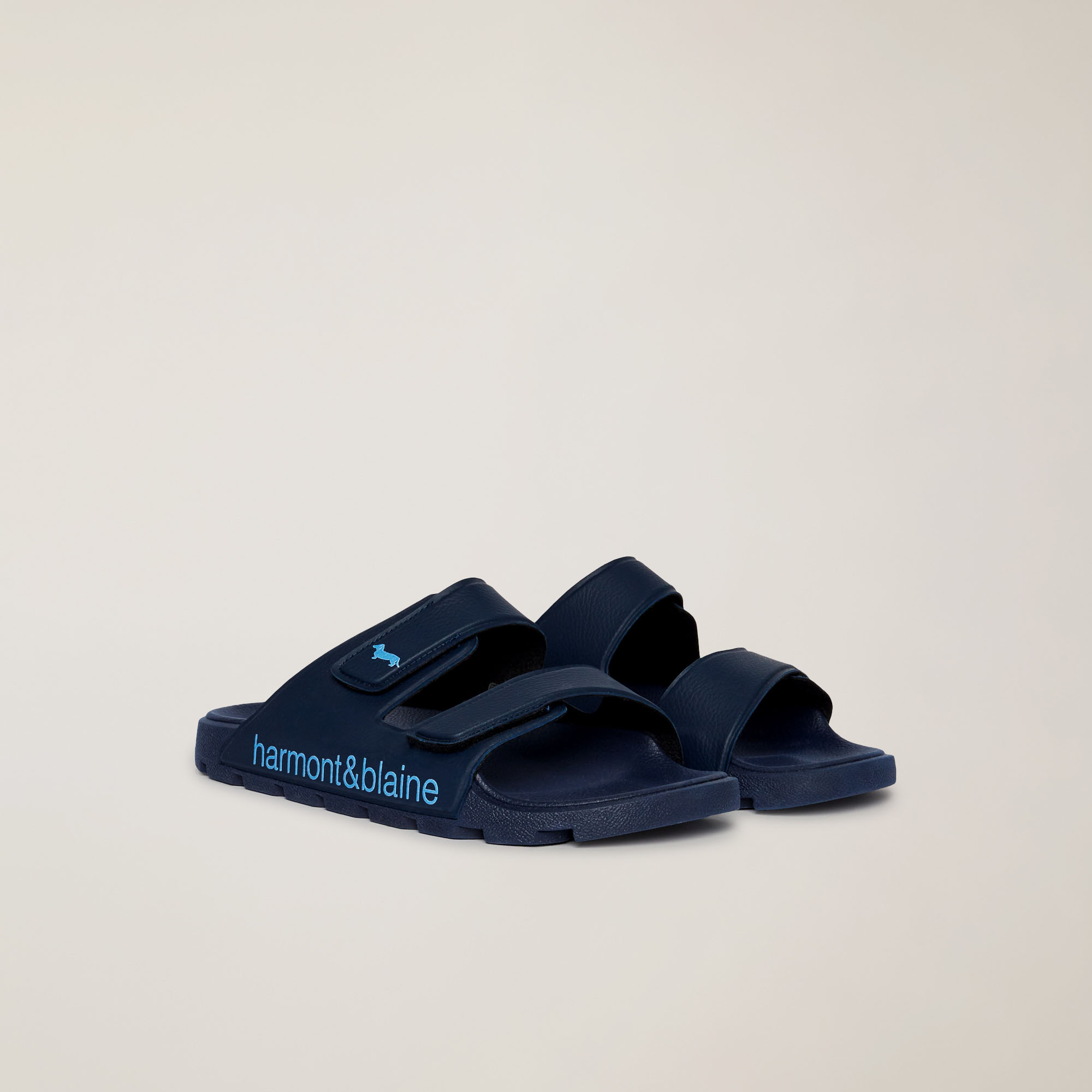 Sandalo A Doppia Fascia, Blu , large image number 1
