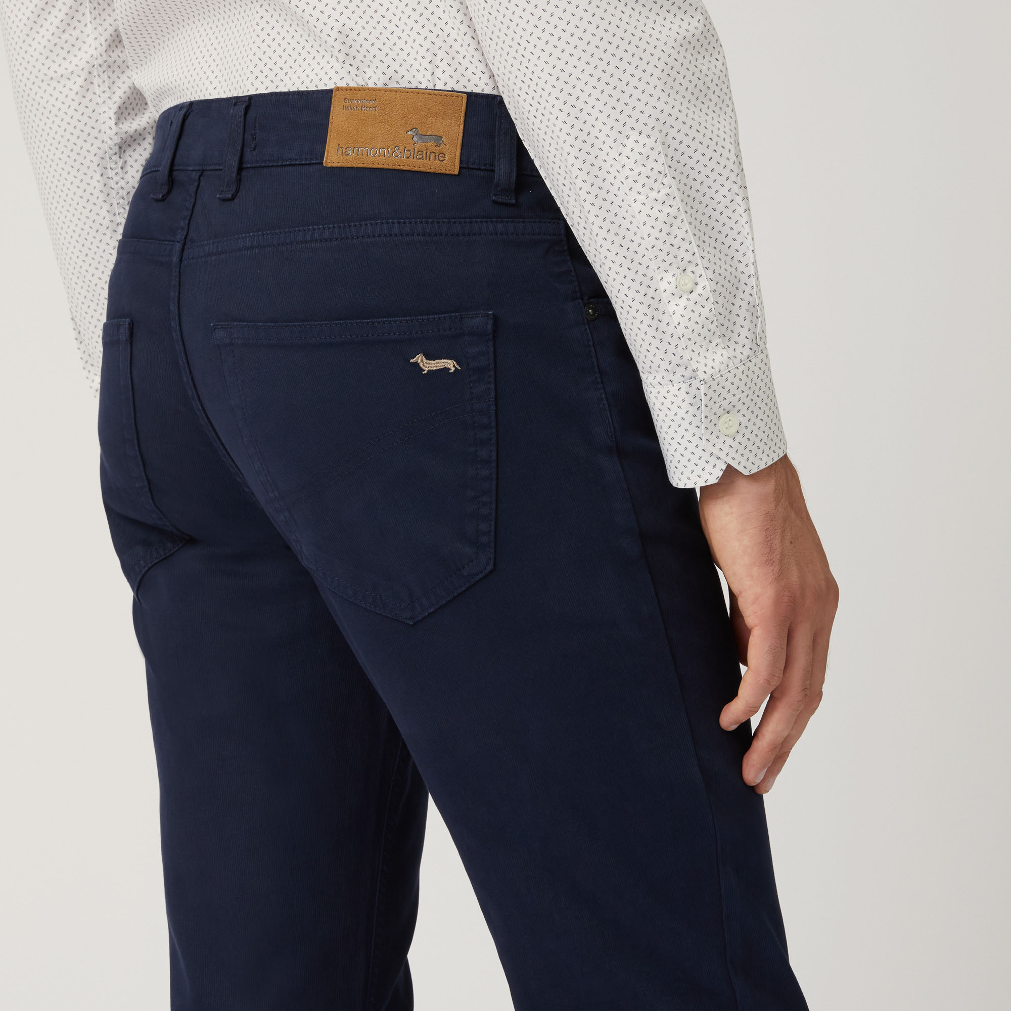 Narrow-Fit Five-Pocket Pants, Blue, large image number 2