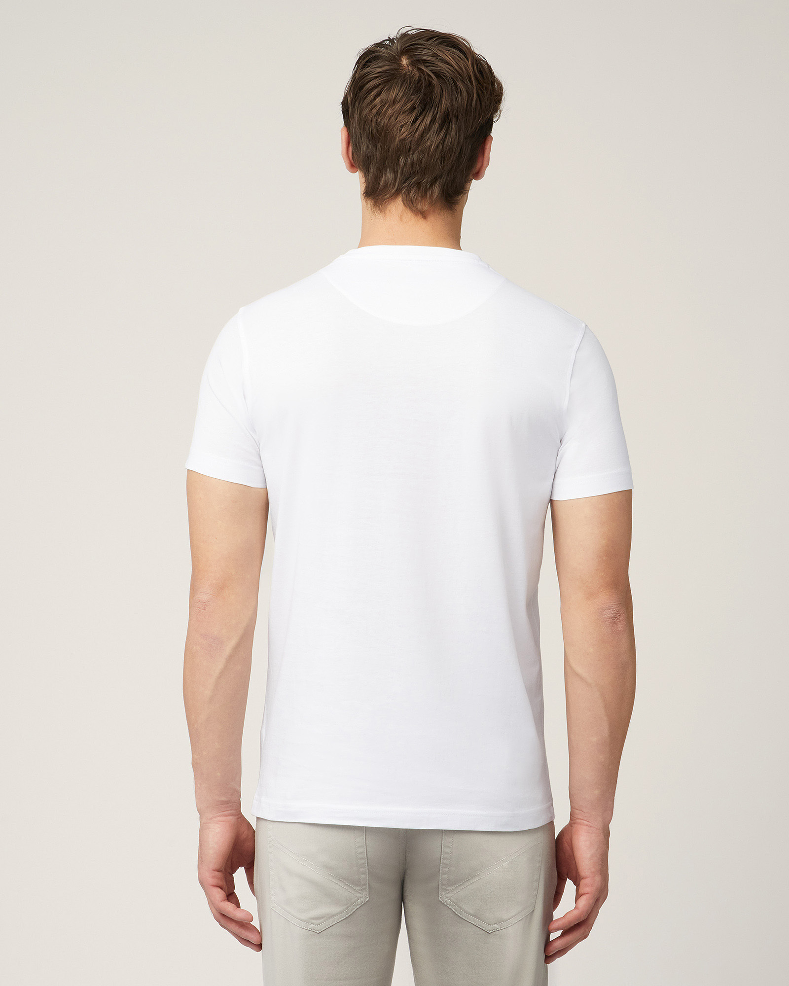 T-Shirt Con Monogramma, Bianco, large image number 1