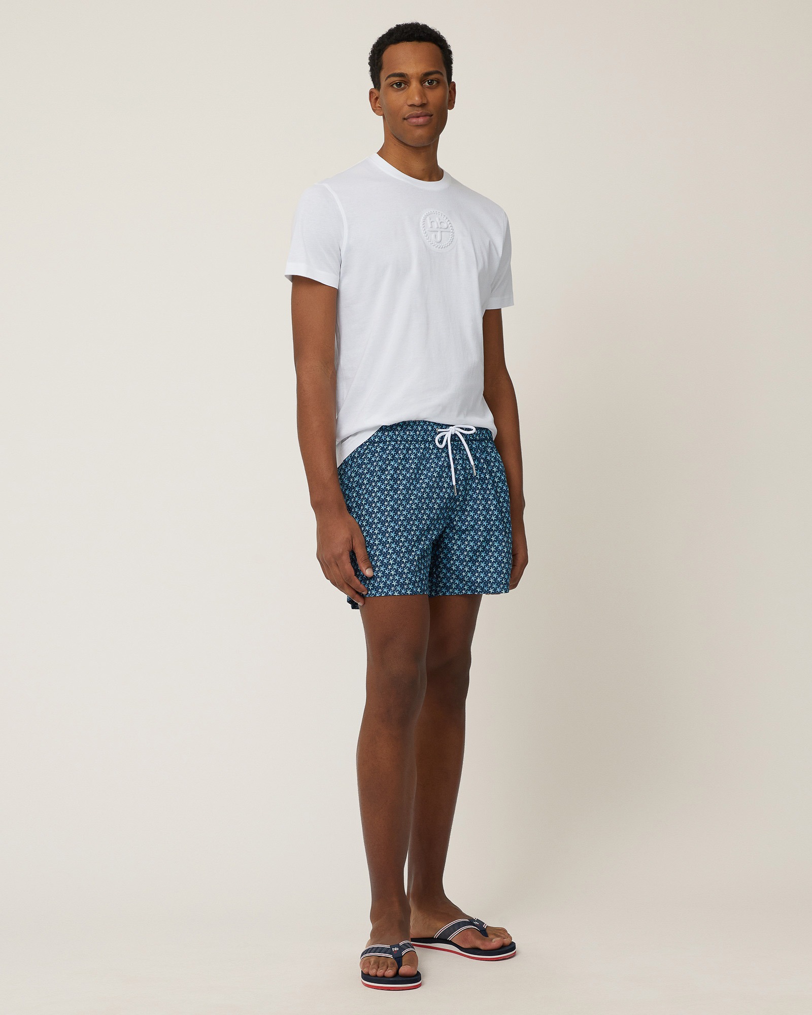 Starfish Swim Shorts, Dark Blue, large image number 3