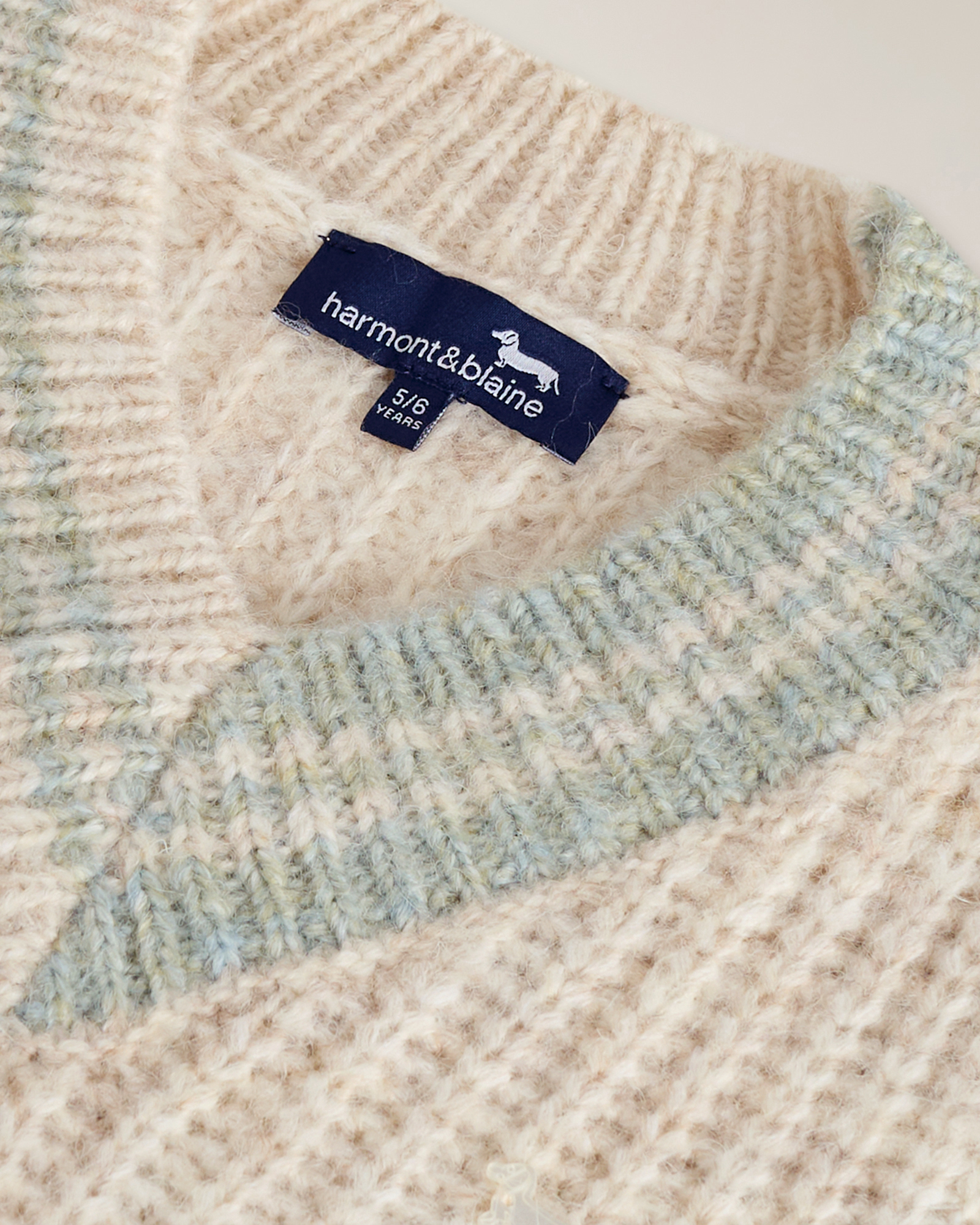 Gilet in maglia con ricamo logo, Beige, large image number 2