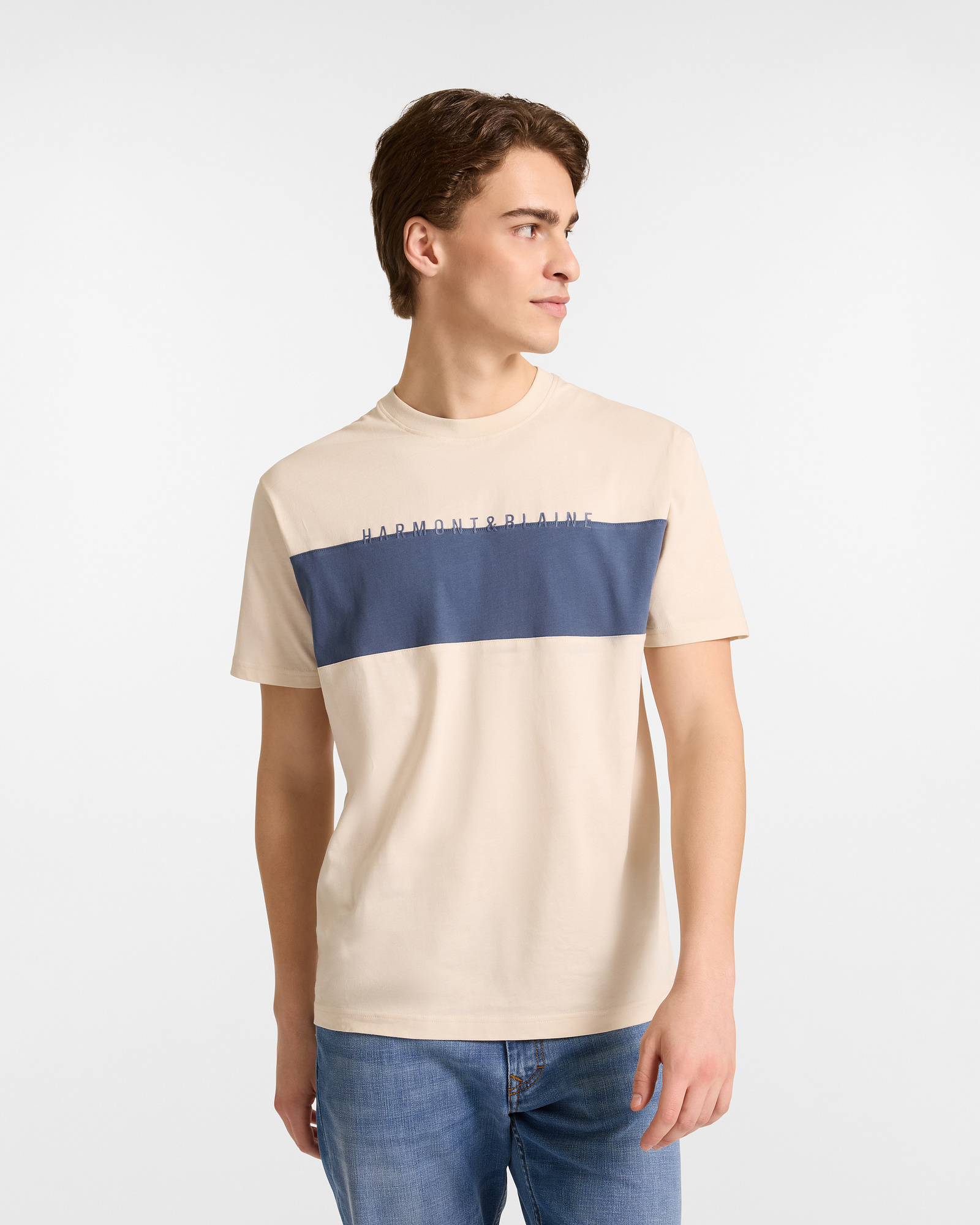 Color Block Jersey T-Shirt