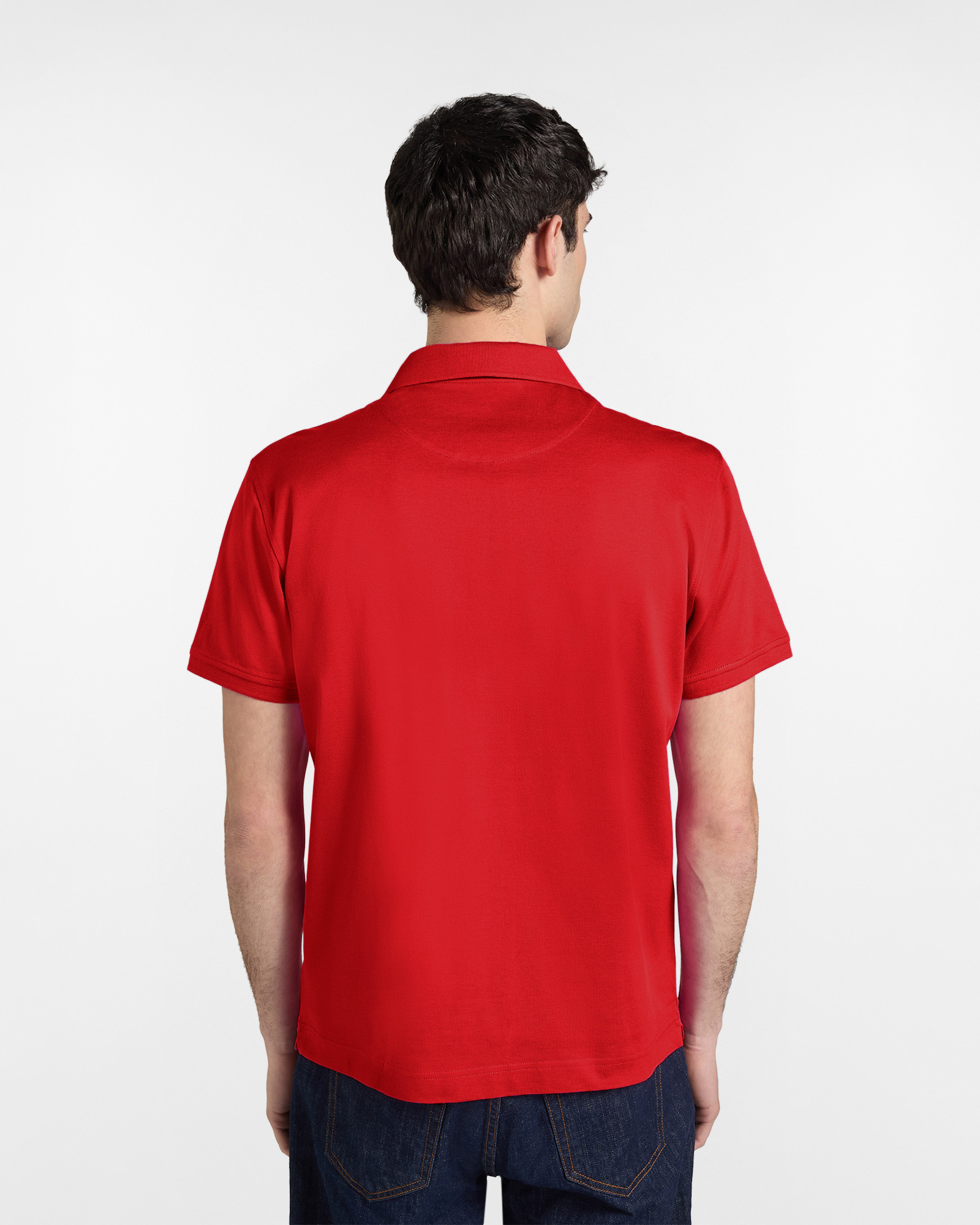 Polo b&aacute;sico de hombre de piqu&eacute;, Rojo, large image number 1
