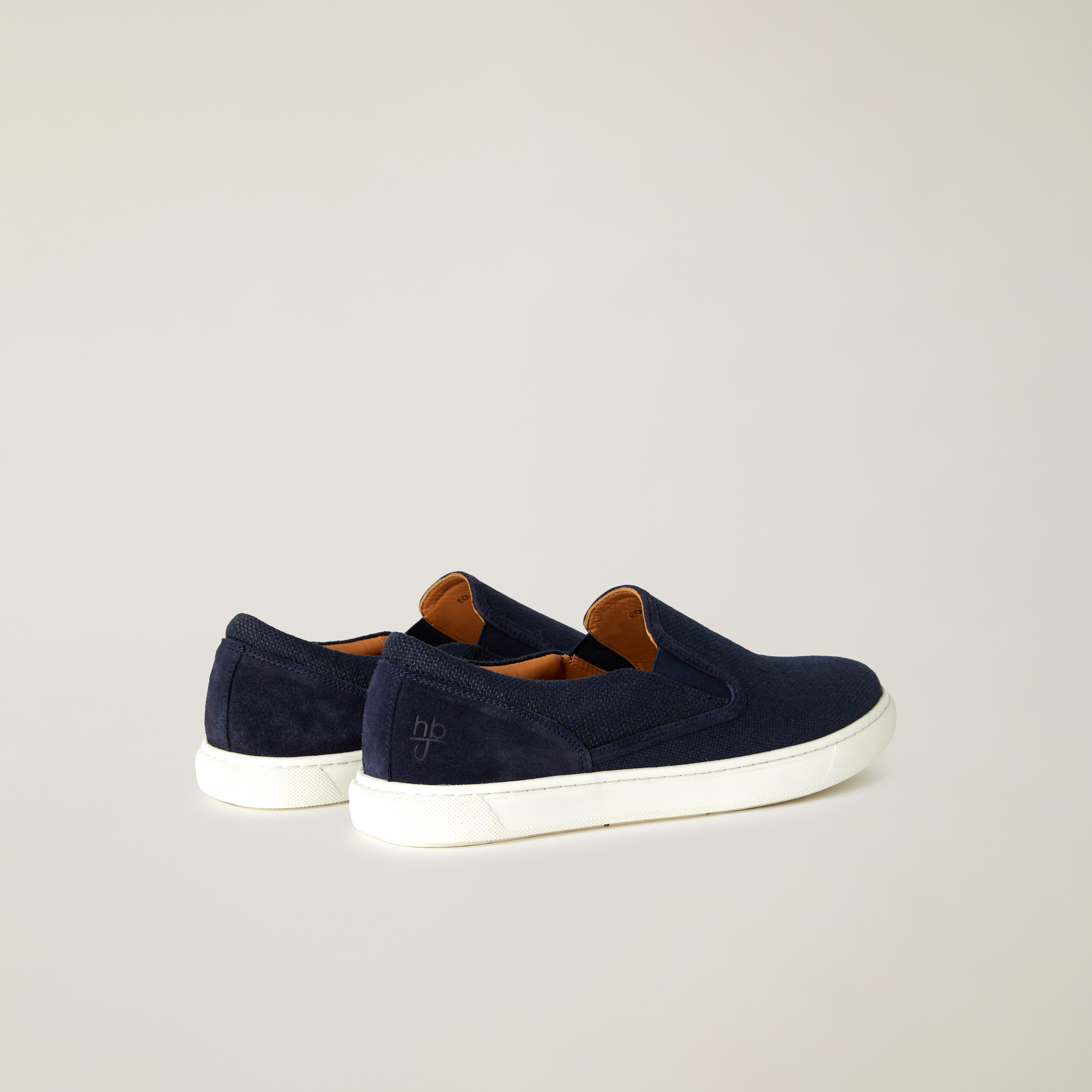 Sneakers Slip-On Misto Cotone, Light Blue, large image number 2