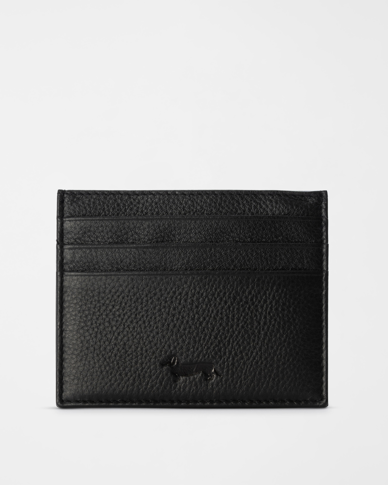 Men&rsquo;s genuine leather card holder in black