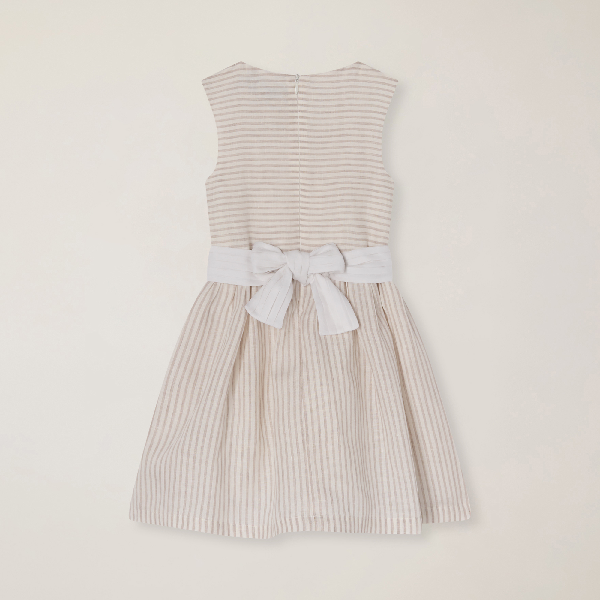 Linen dress with belt