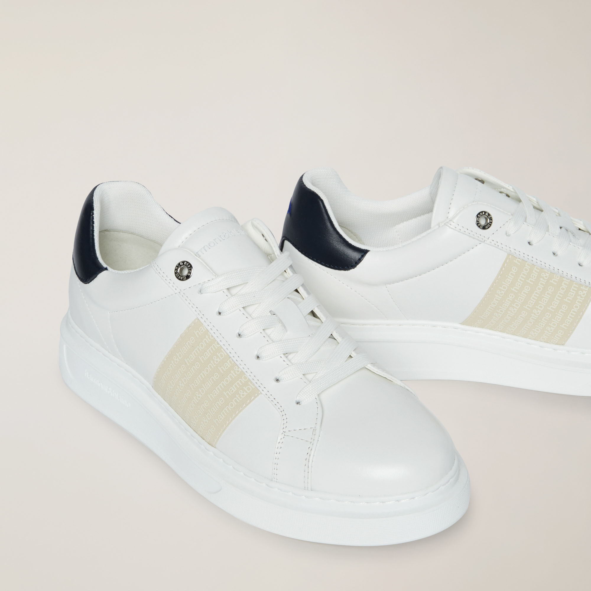 Bold Leather Sneaker, White, large image number 3