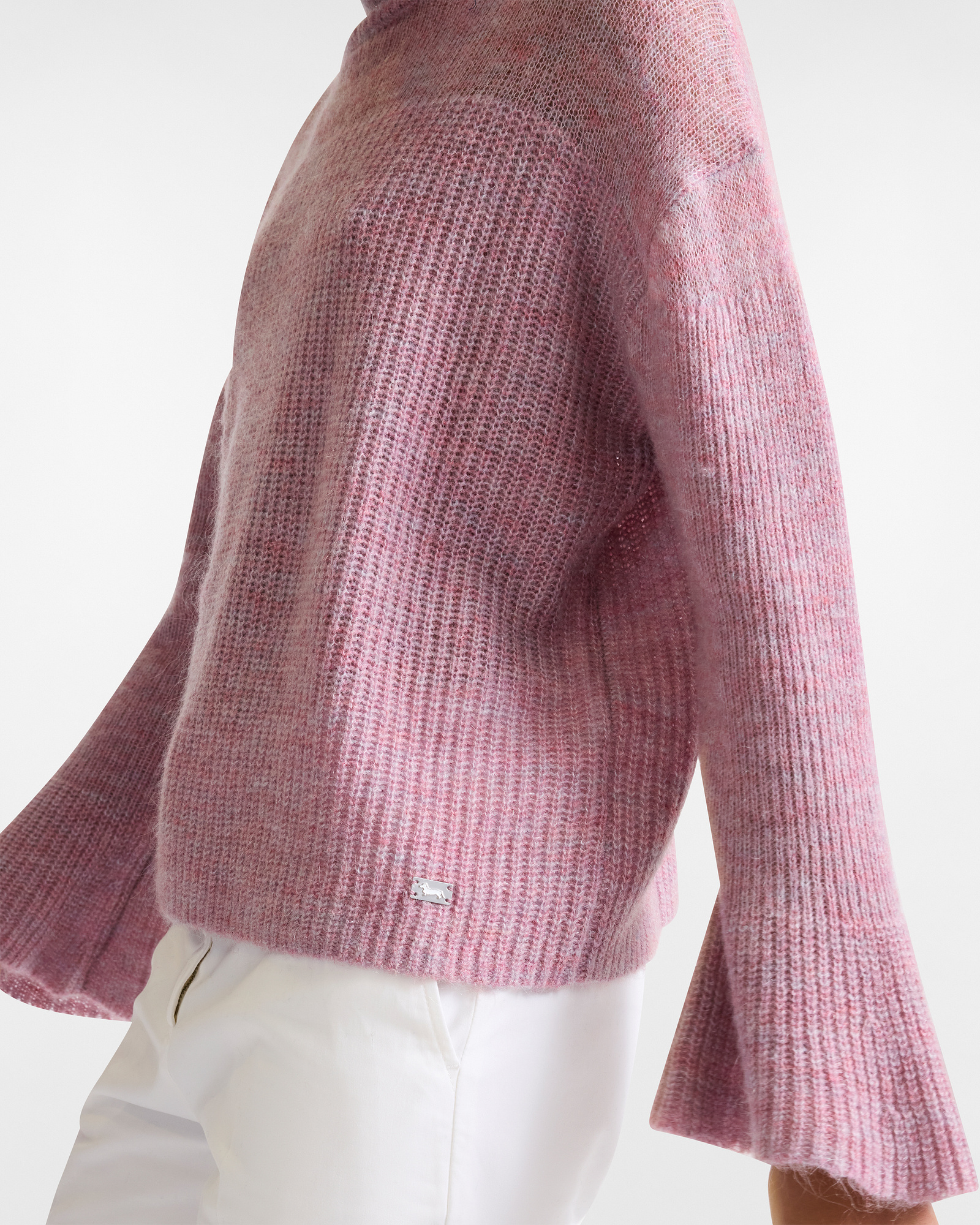 Jersey de Cuello Alto Mezcla de Lana, Violeta, large image number 2