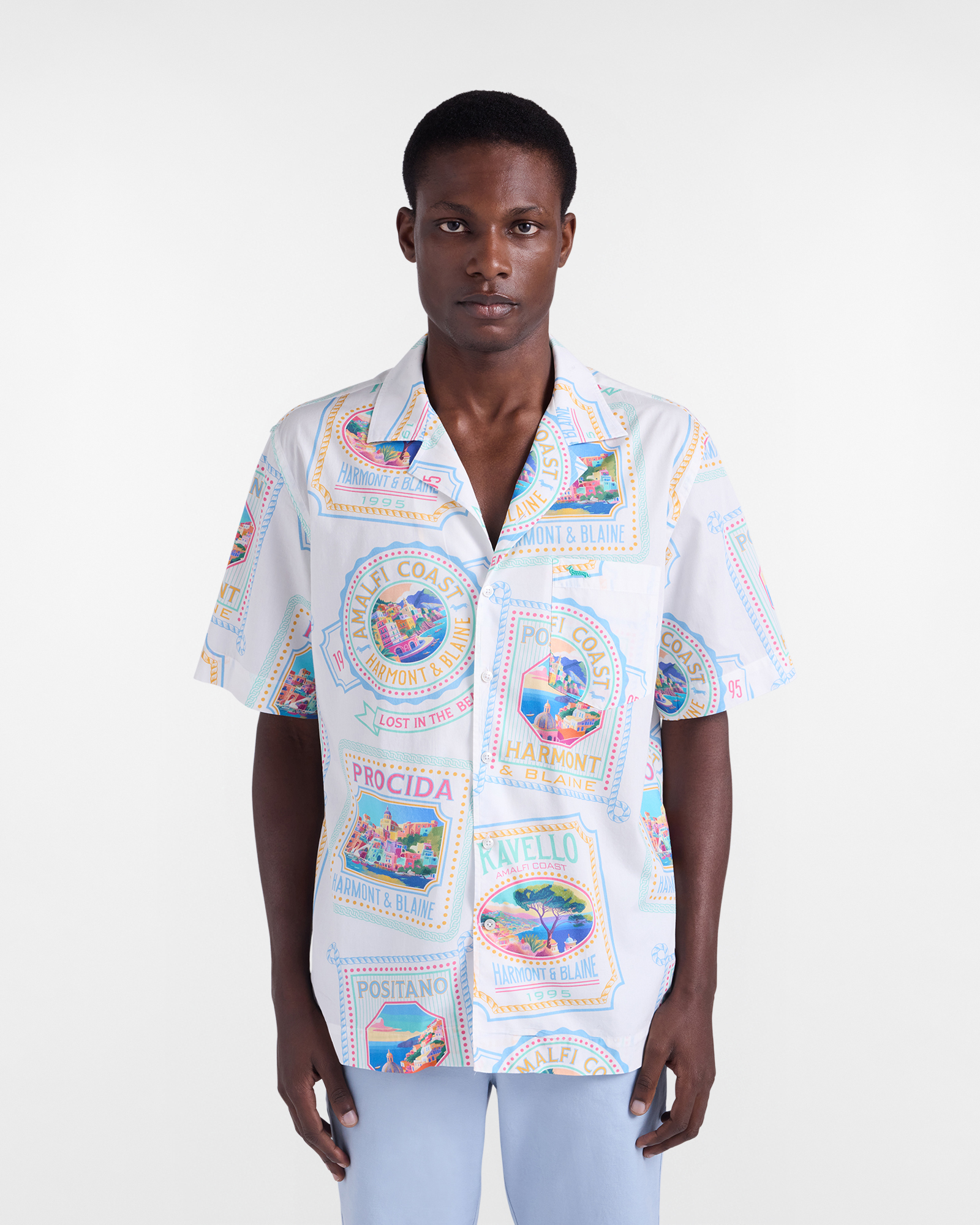 Men's Postcard capsule bowling shirt