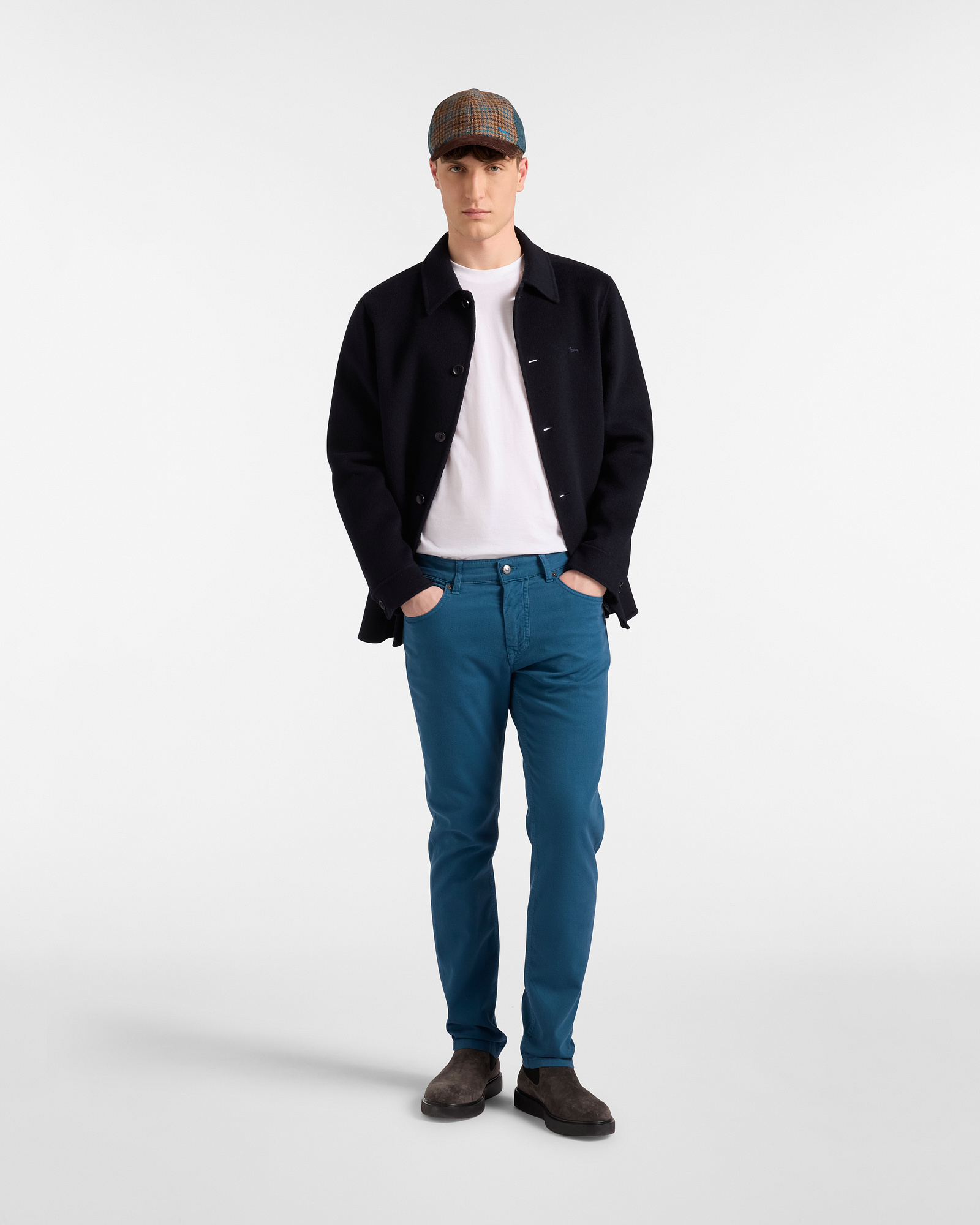 Pantaloni Con Applicazioni Posteriori, Bluette, large image number 3