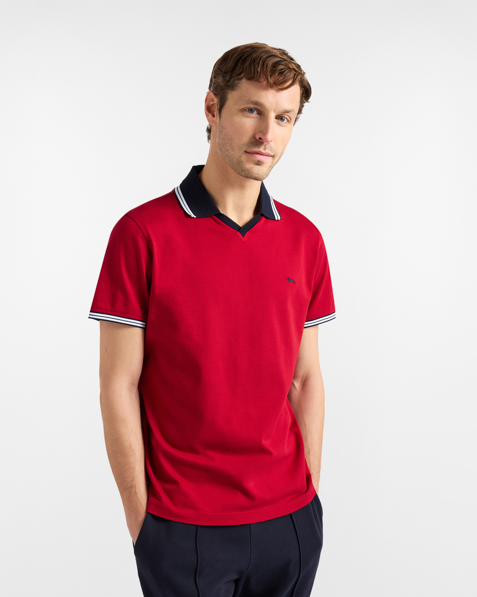 Harmont&Blaine - Polo Collo Derby, Uomo, Rosso, Taglia: 4XL