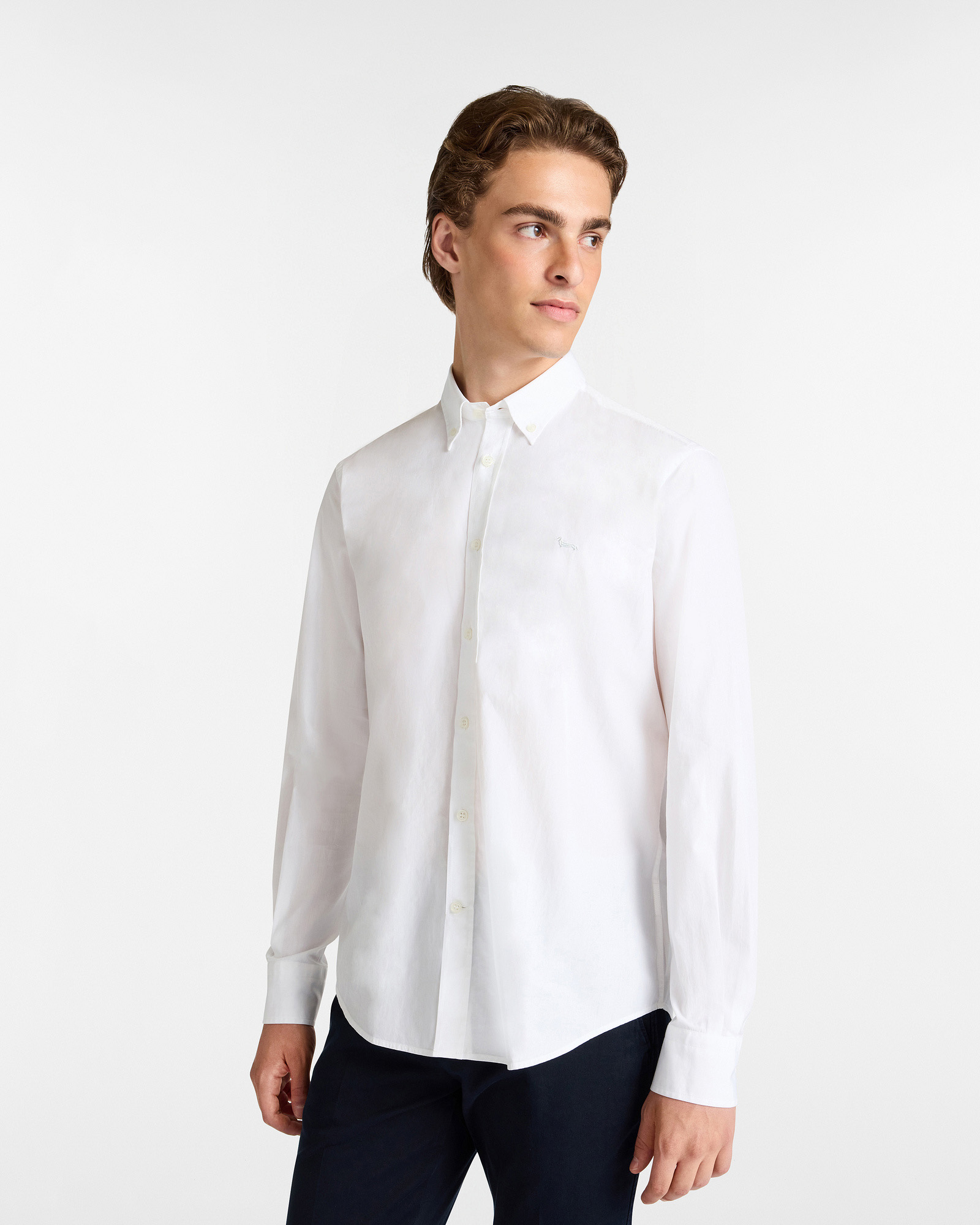 Camisa Essentials de algodón liso