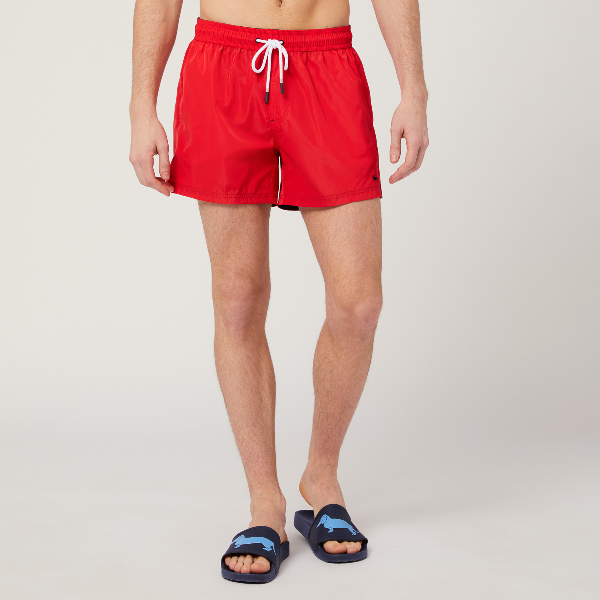 Short Swim Trunks, Red, large image number 0