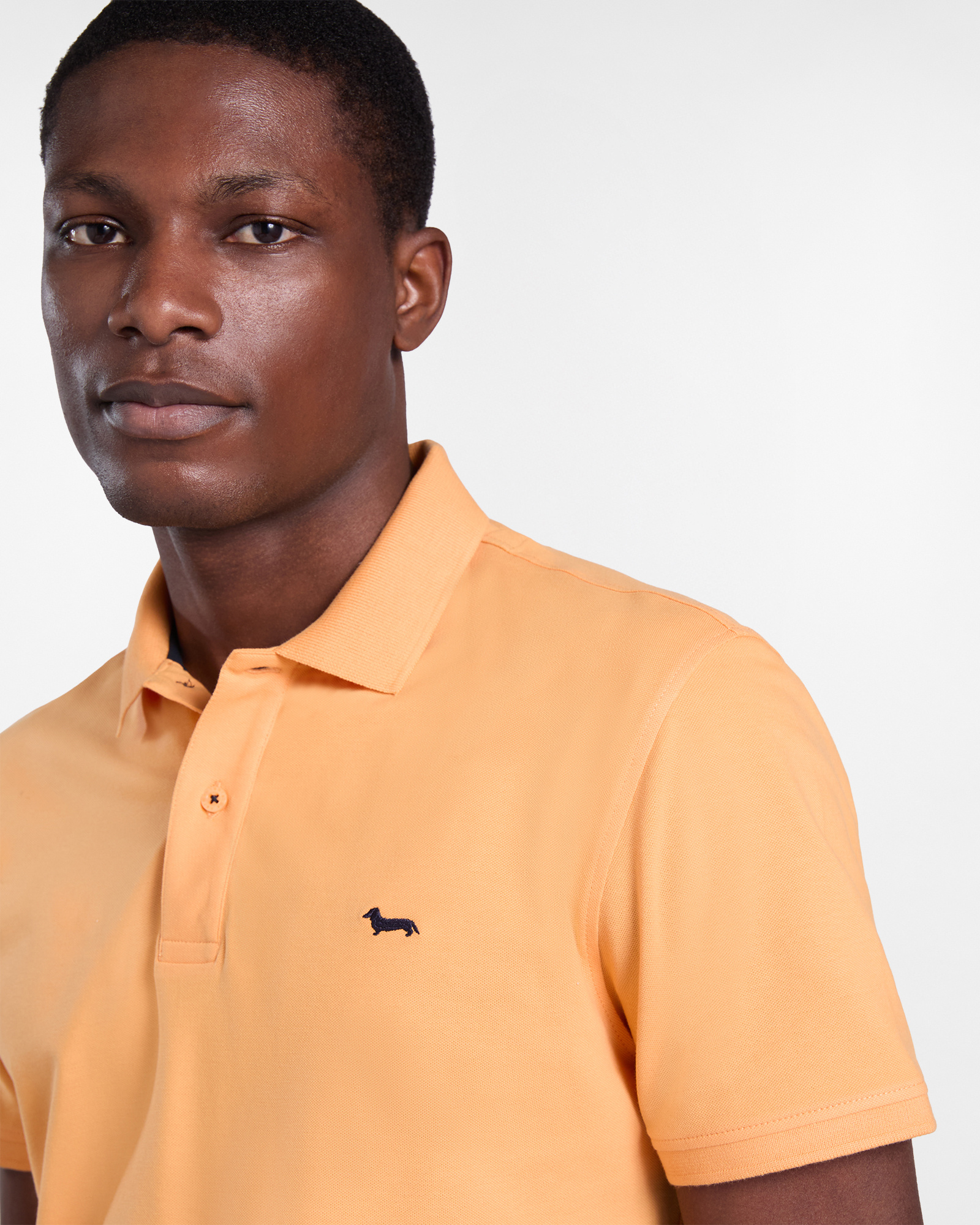 Basic stretch piqu&eacute; polo shirt, Orange, large image number 2