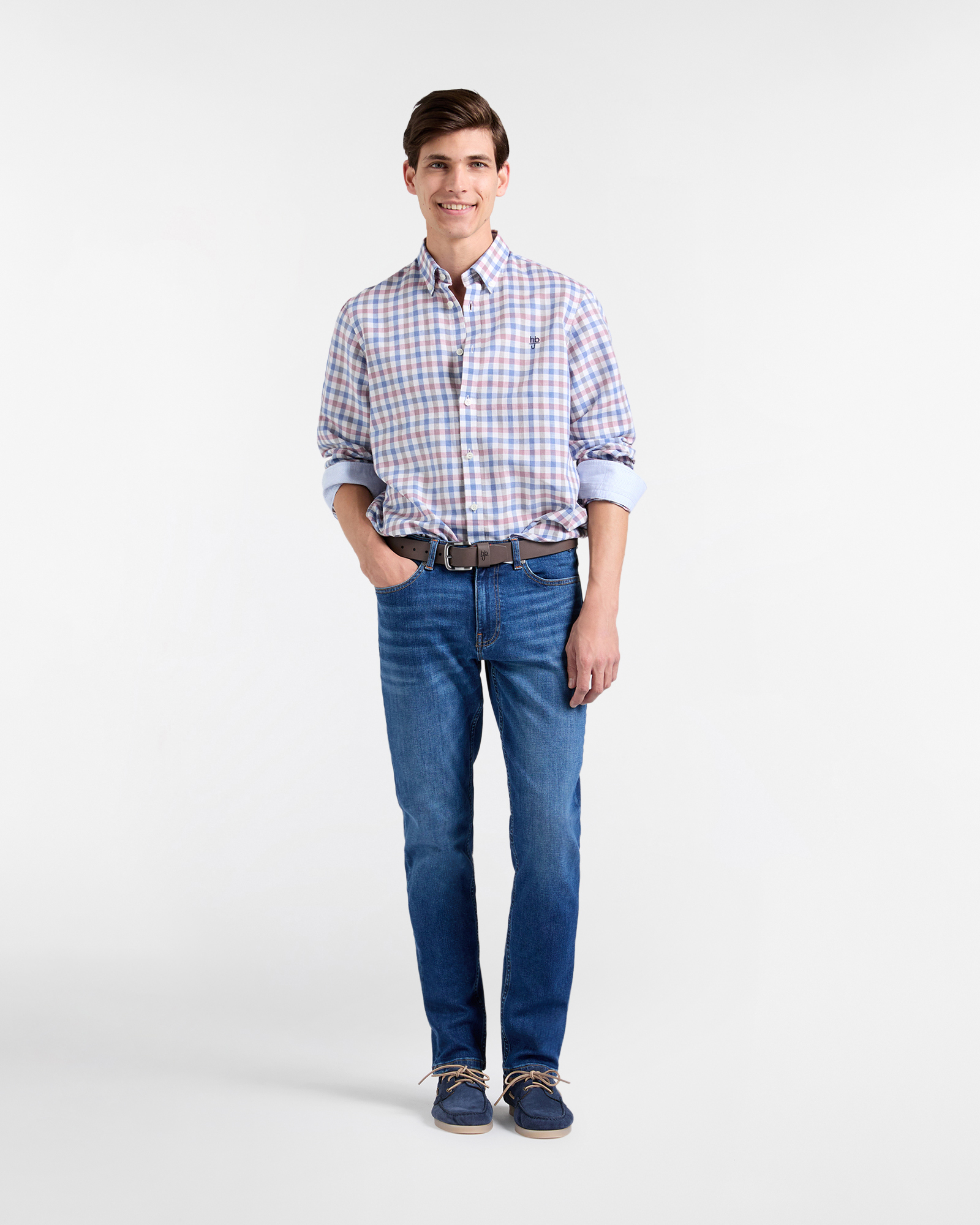 Denim Uomo Cinque Tasche Narrow Fit, Blu denim, large image number 3