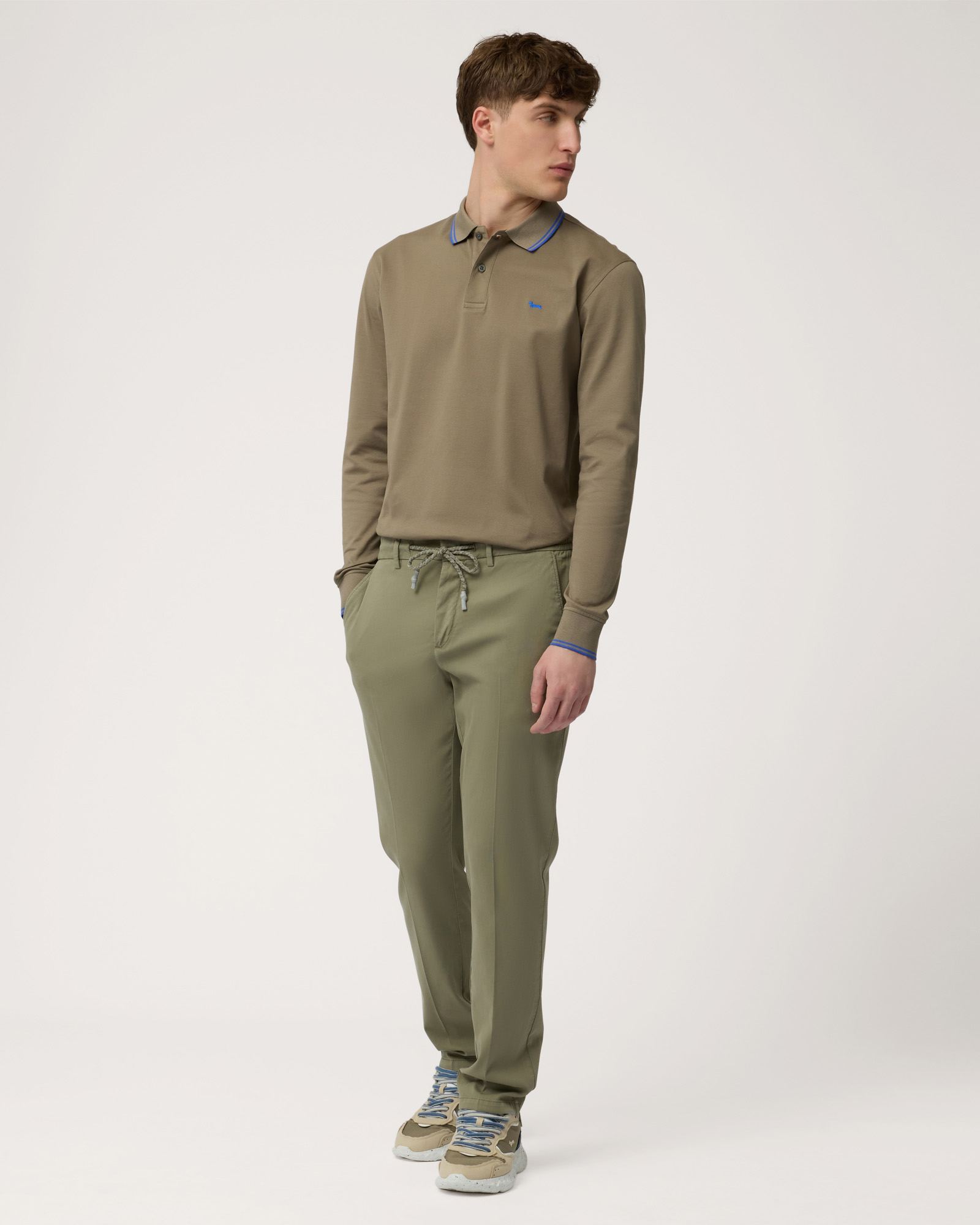 Cotton Jogging Pants, Military Green, large image number 3