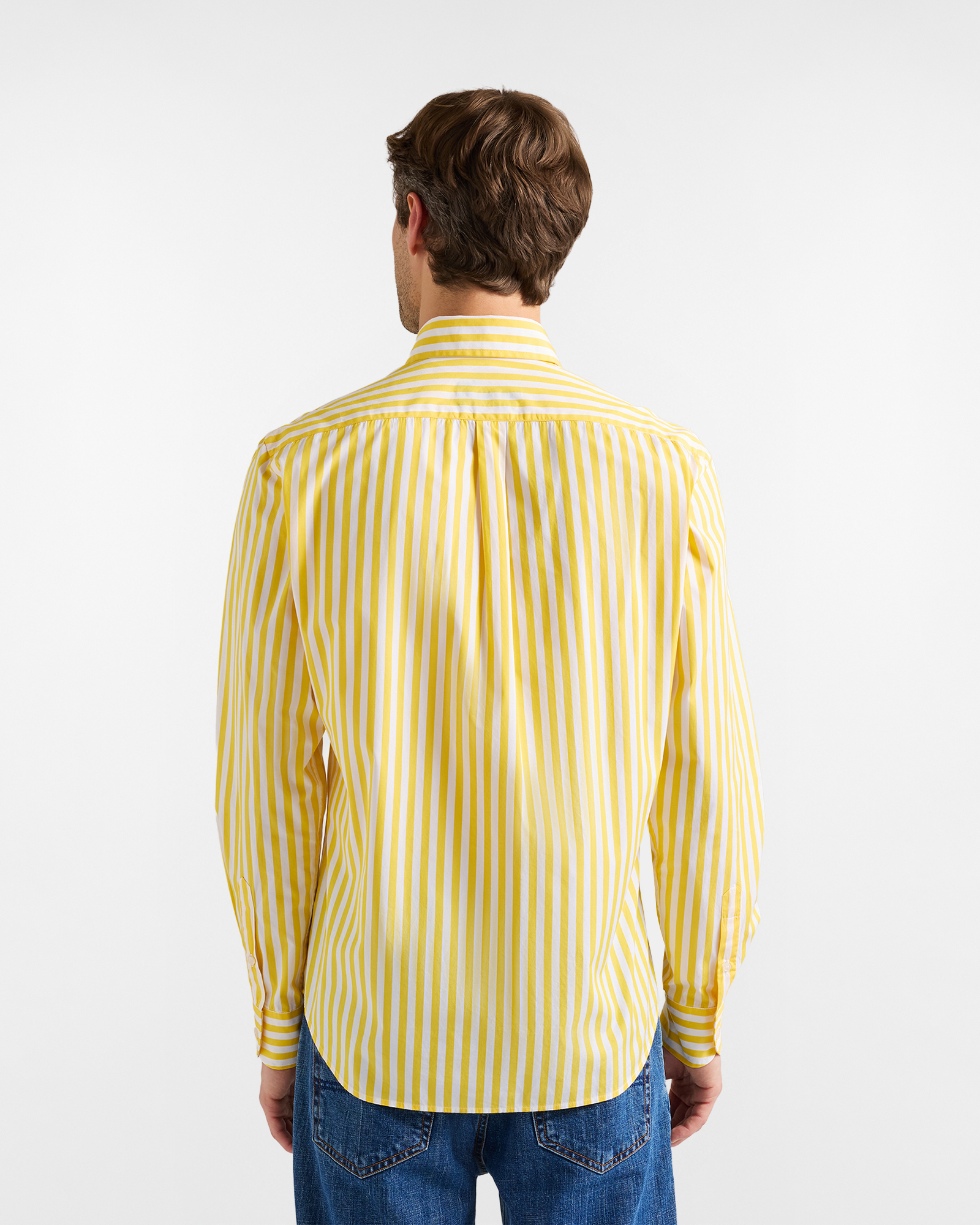 Men's "Sorbet" striped shirt, Yellow, large image number 2