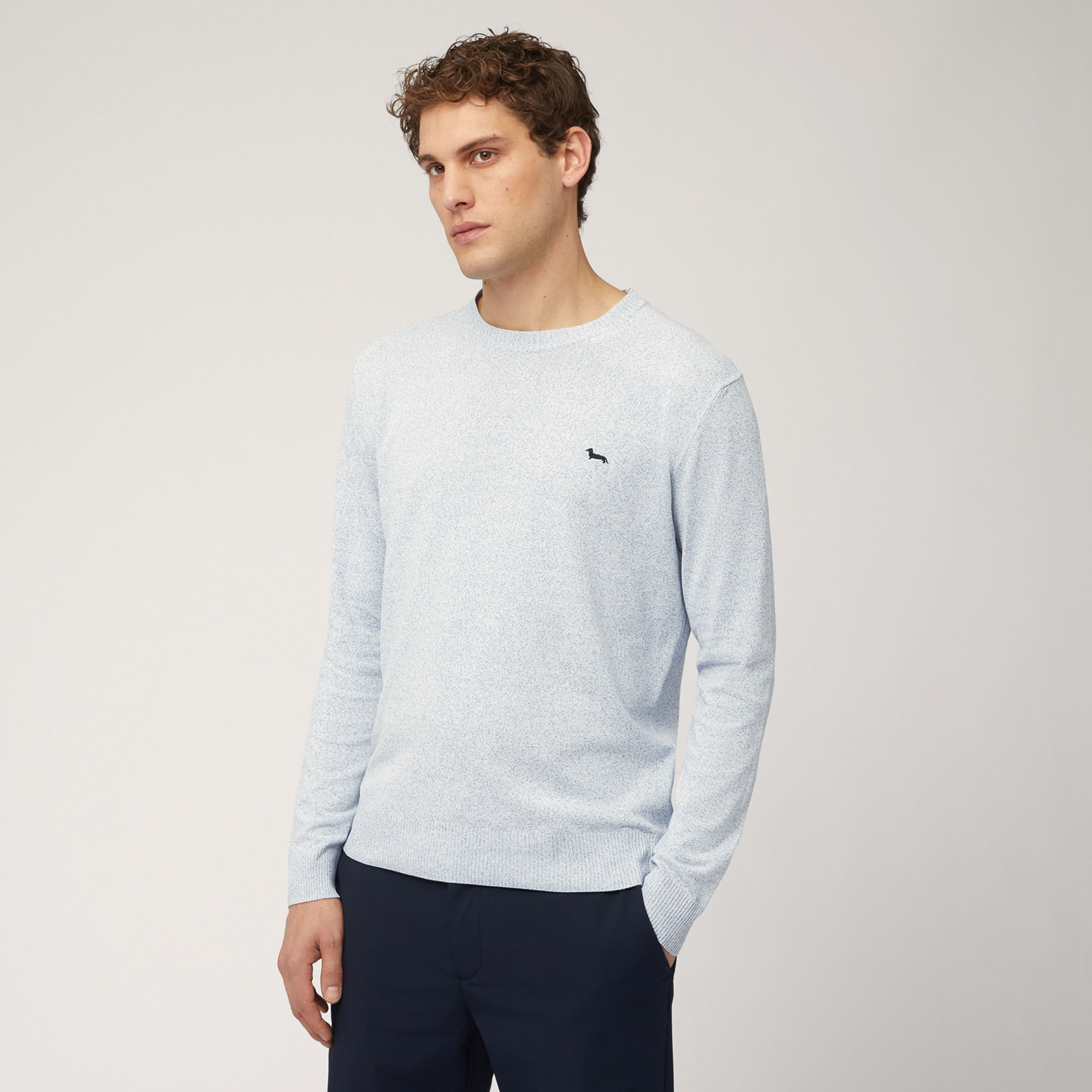 Crew Neck Pullover in Technical Yarn