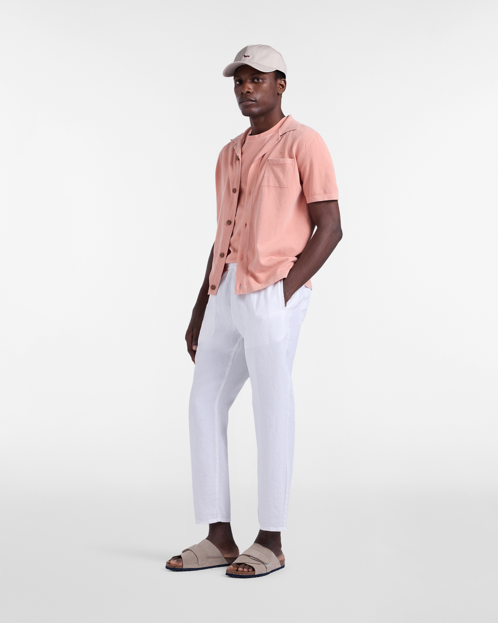 Men's Earth Dye capsule knit shirt, Red, large image number 3