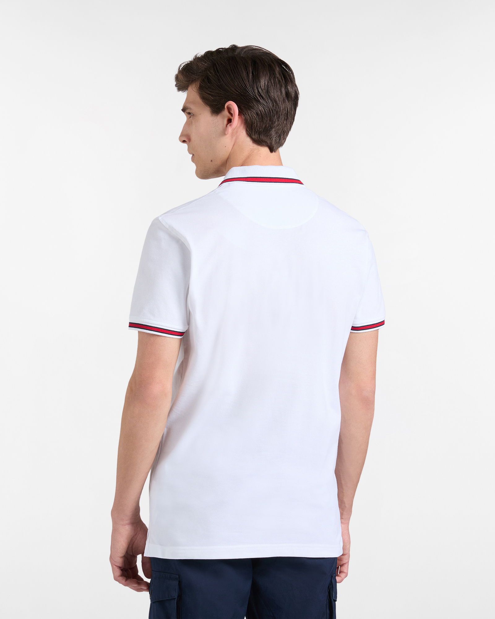 Polo uomo con logo sul colletto