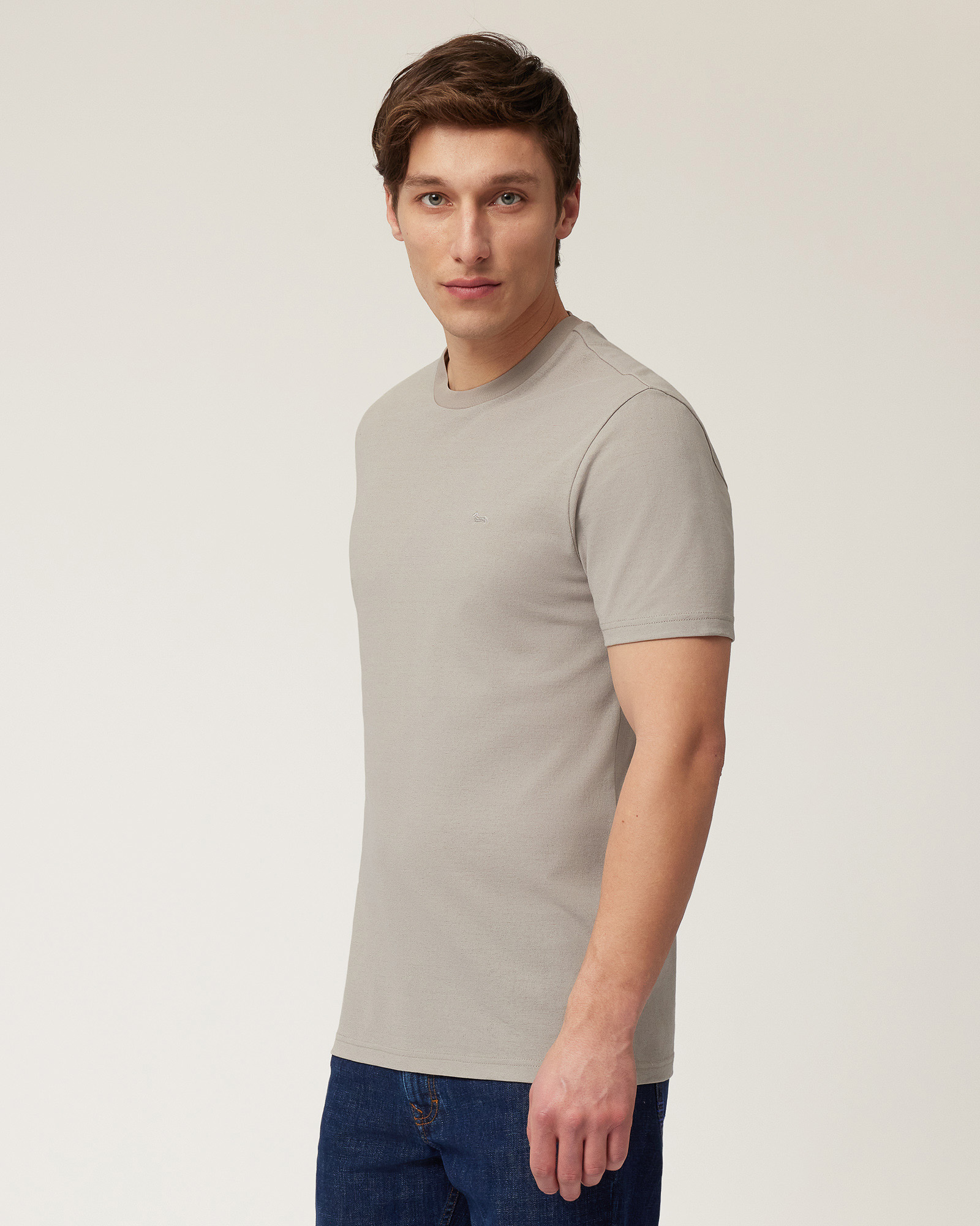 T-Shirt in jersey crêpe