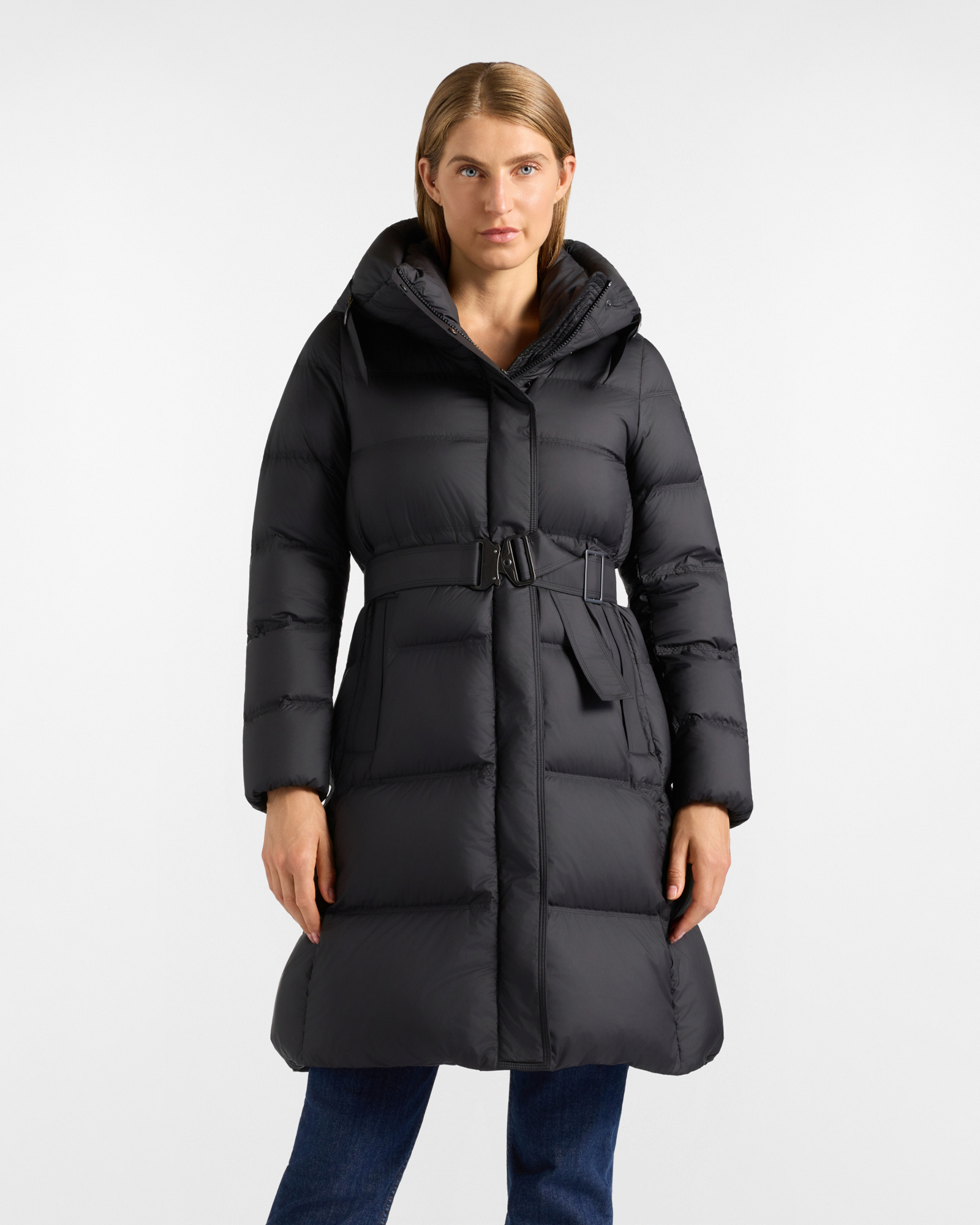 Women&rsquo;s Down Jacket with Technical Inserts &ndash; Black