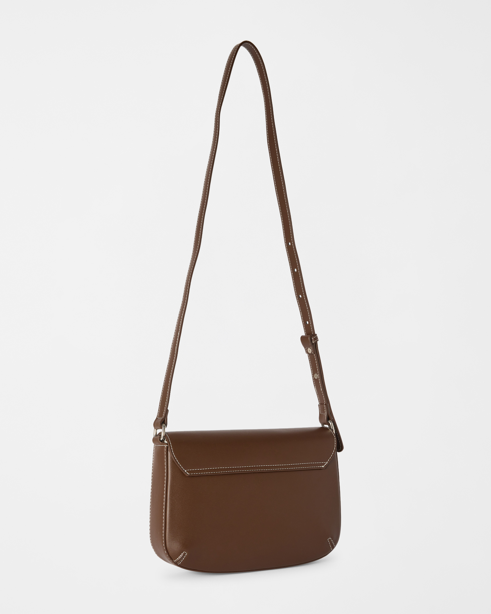 Gilda 001 Flap Crossbody Bag, DARK OAK, large image number 2