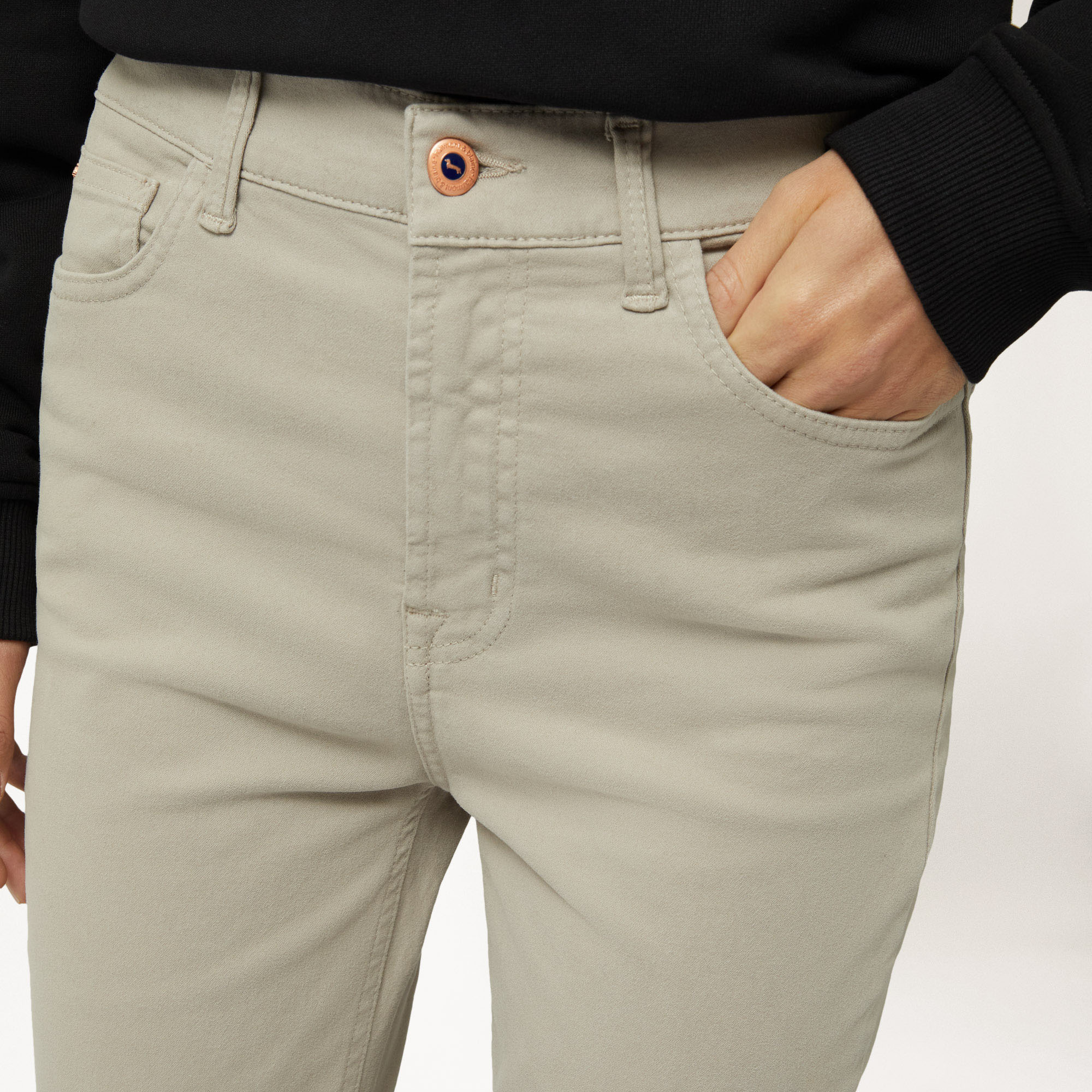 Pantalone Cinque Tasche Slim Fit, Beige, large image number 2