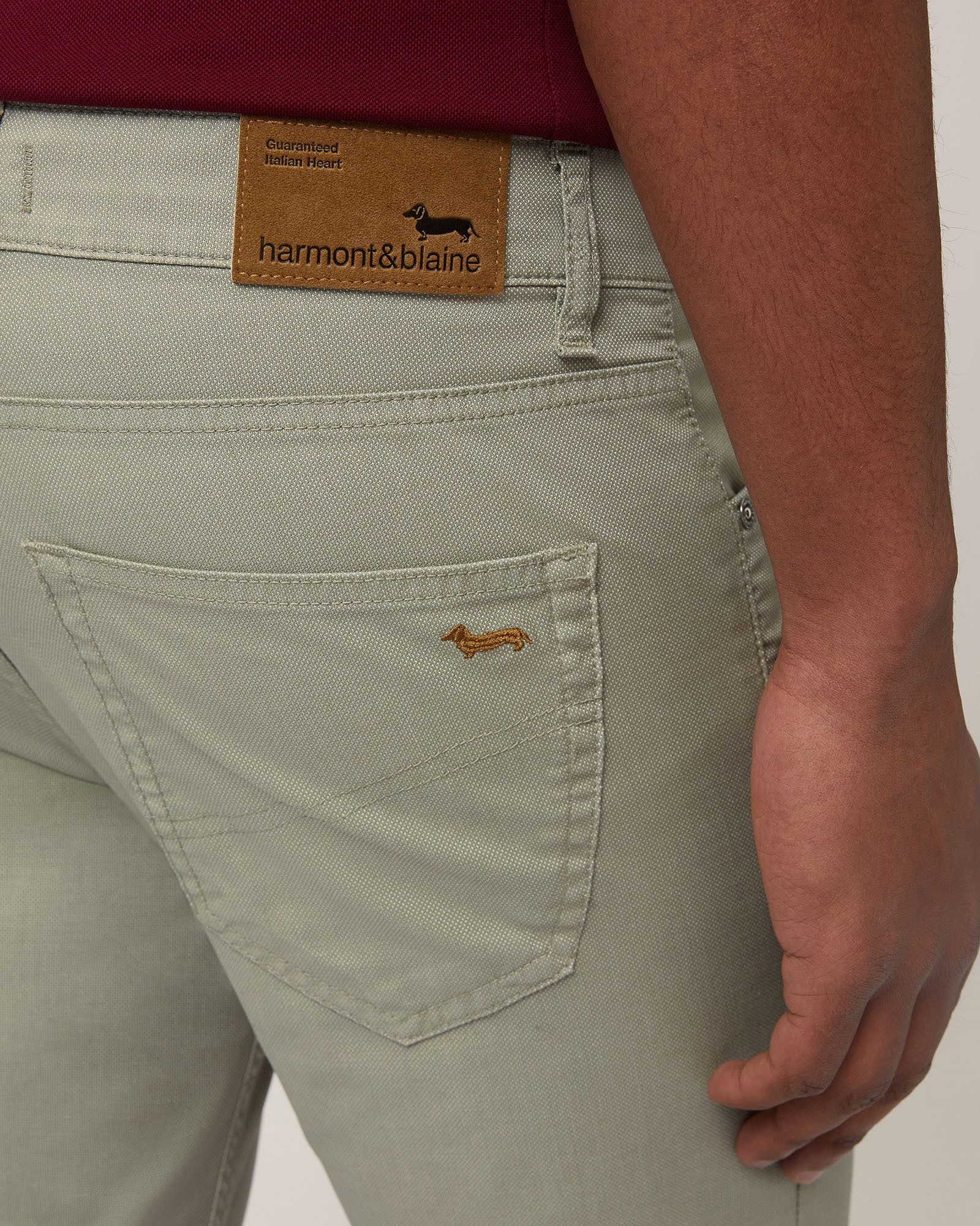 Narrow Five-Pocket Pants, Moss Green, large image number 2