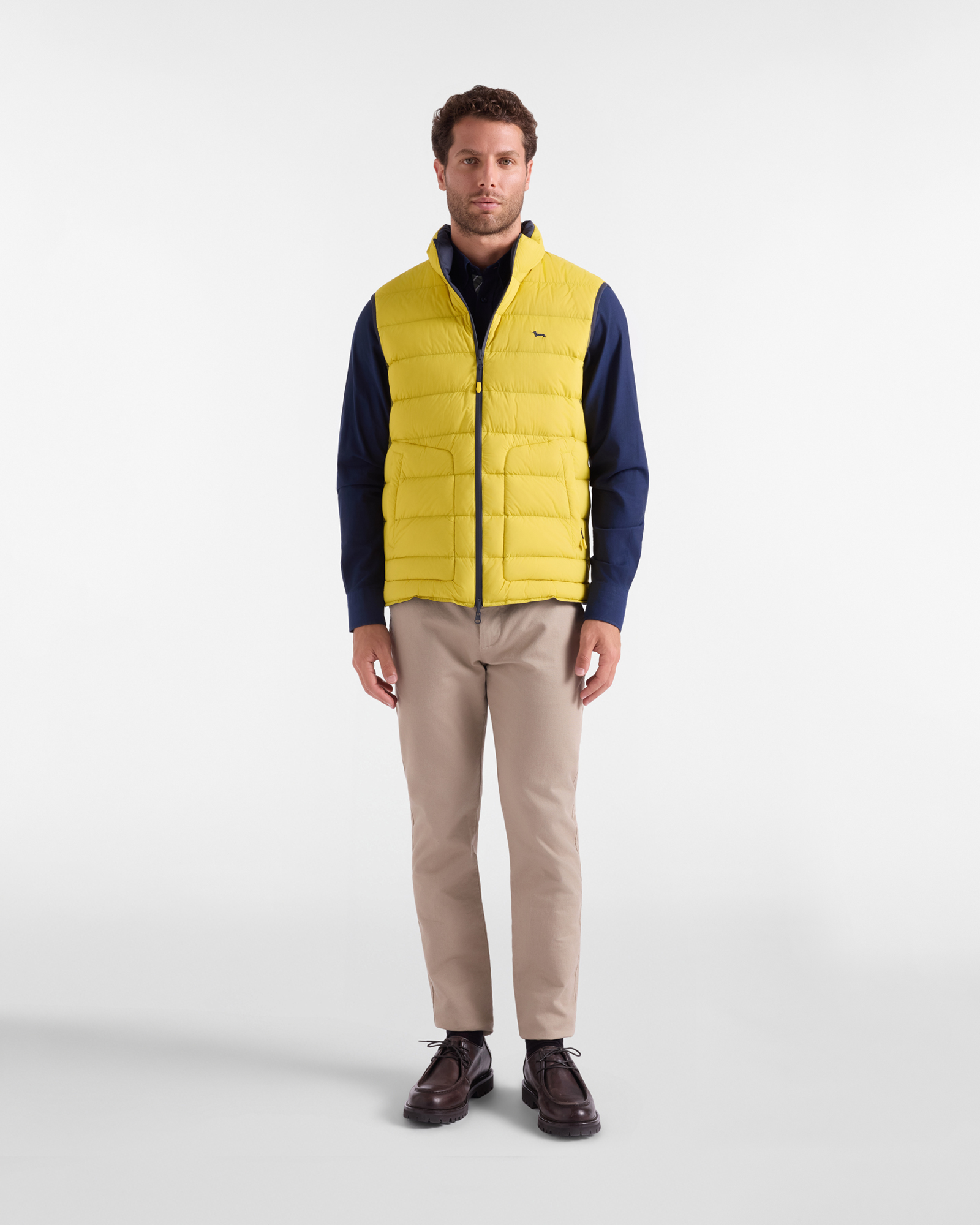 Men&rsquo;s reversible ripstop nylon waistcoat, LIGHT GREEN, large