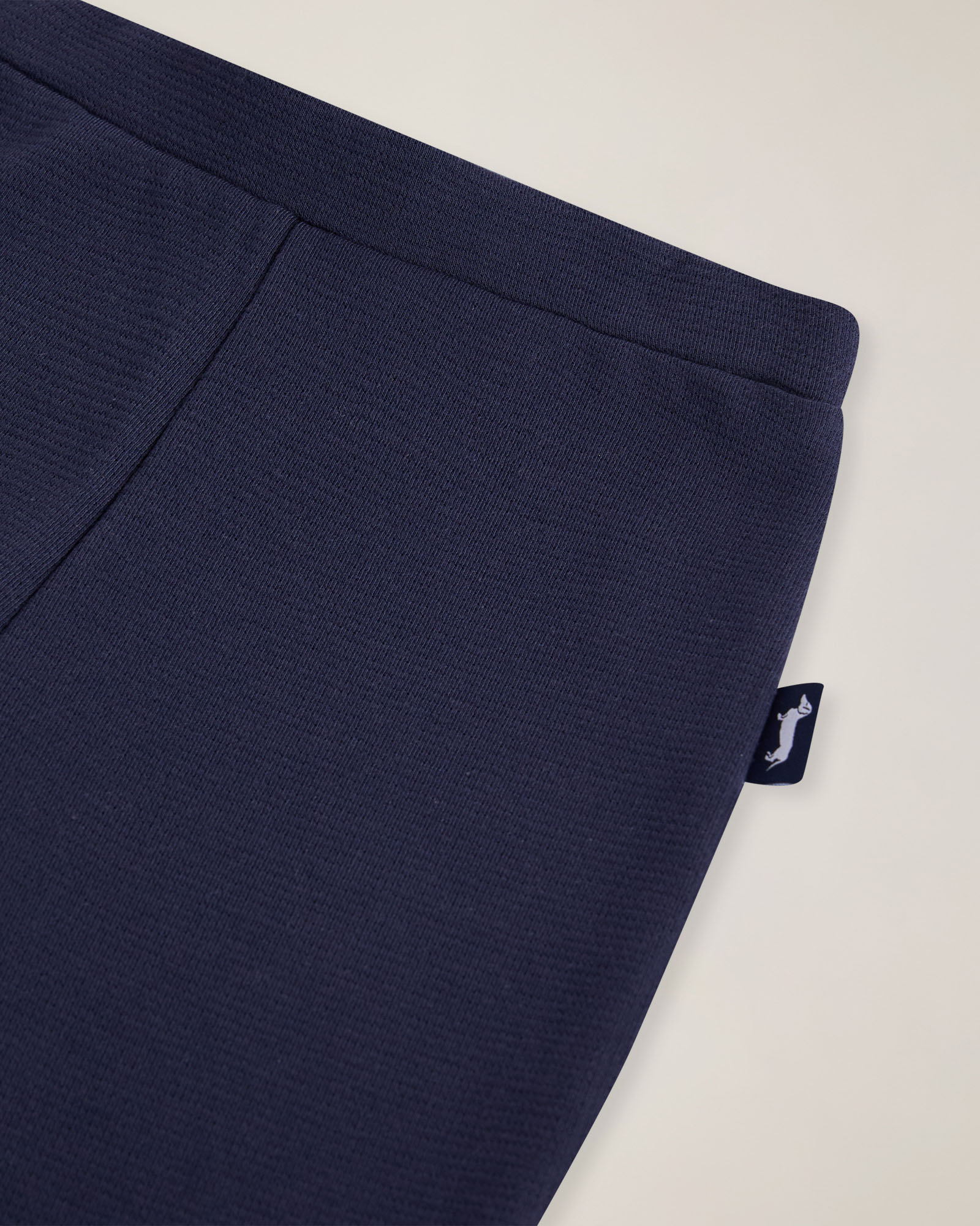 Pants a zampa con ricamo dietro, Blu Navy, large image number 2