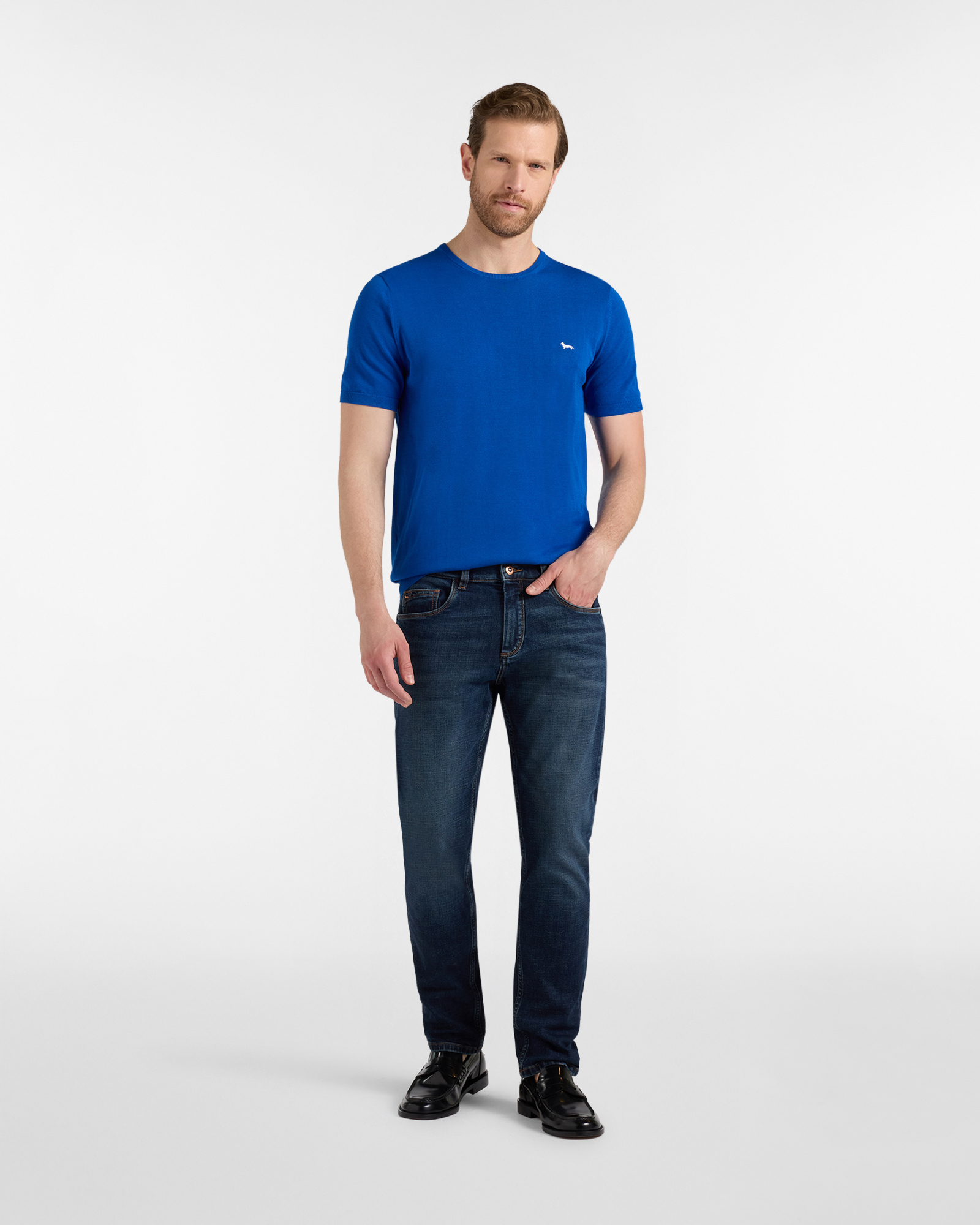 Camiseta de punto, Azul, large image number 3