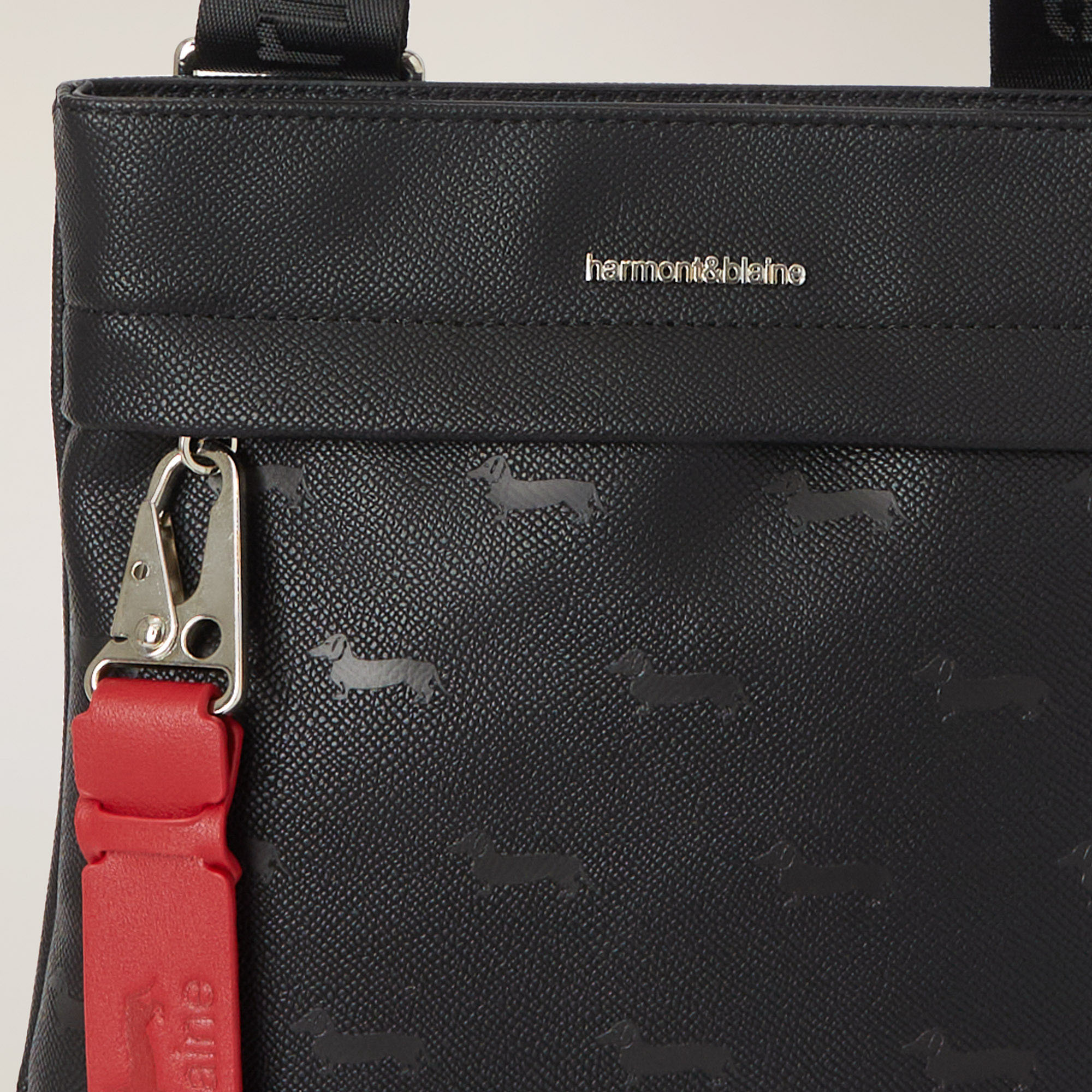Flat Crossbody Bag, Black, large image number 2