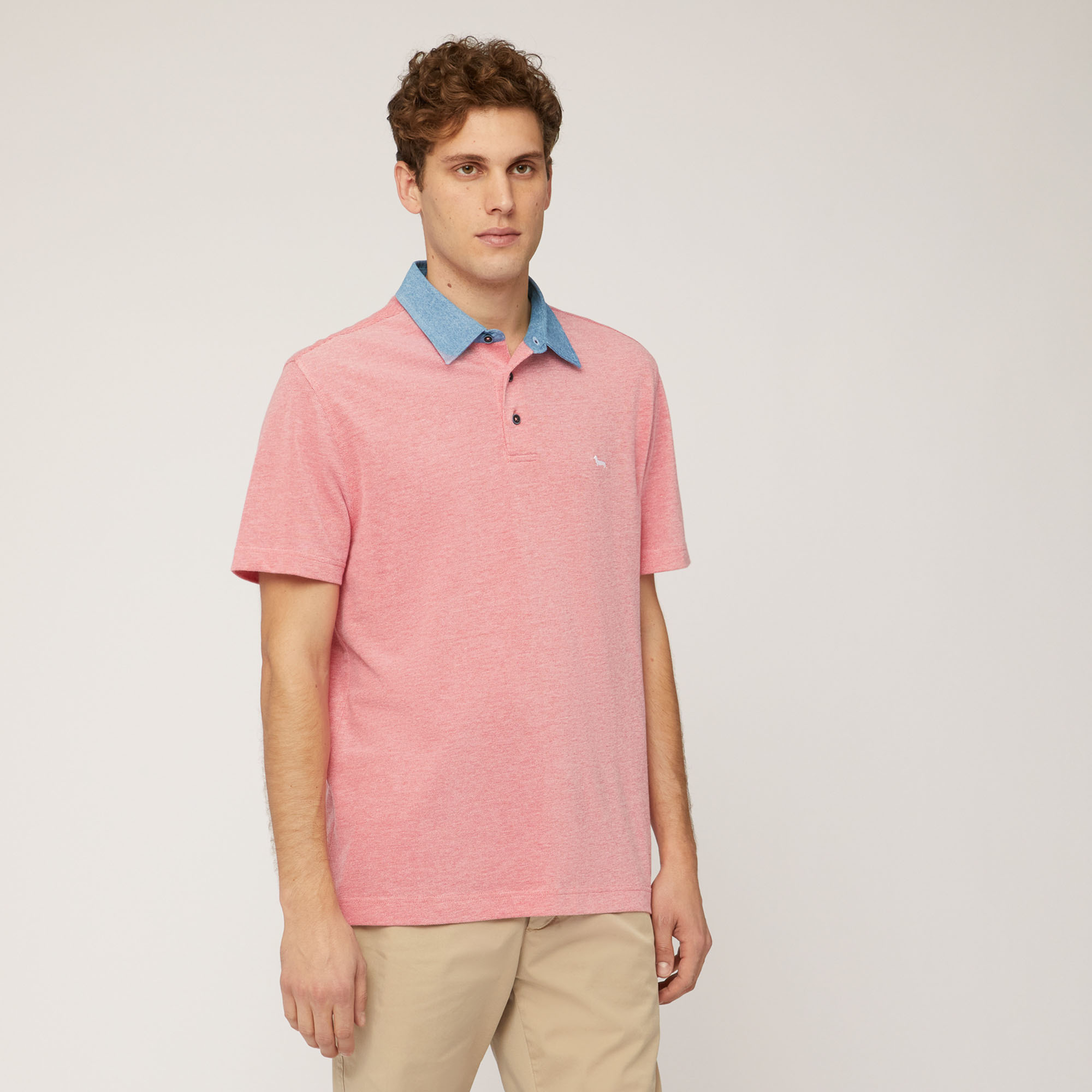 Oxford Cotton Vietri Polo, Light Red, large image number 0