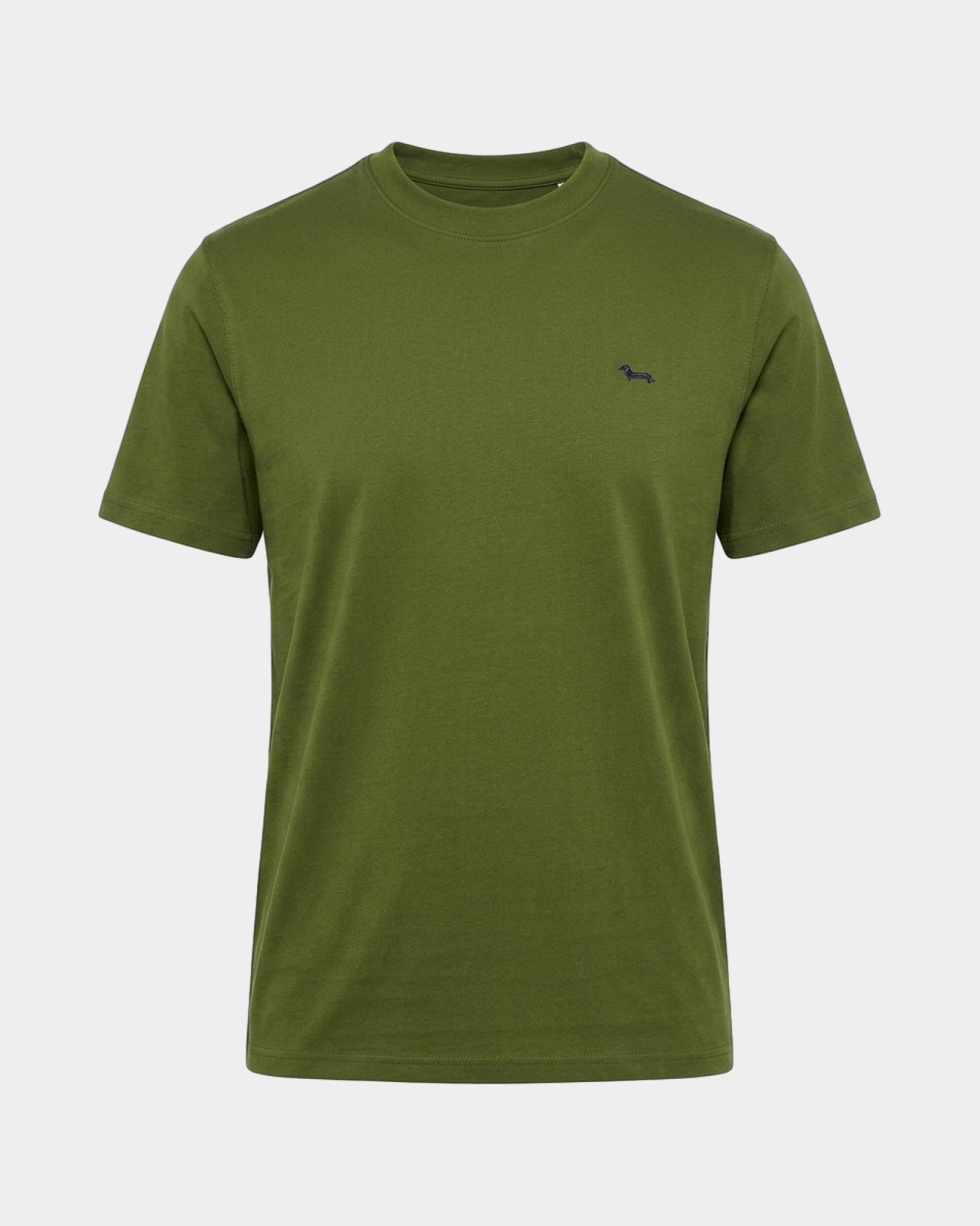 Men's regular-fit T-shirt in 100% pure cotton, SPORT GREEN, large