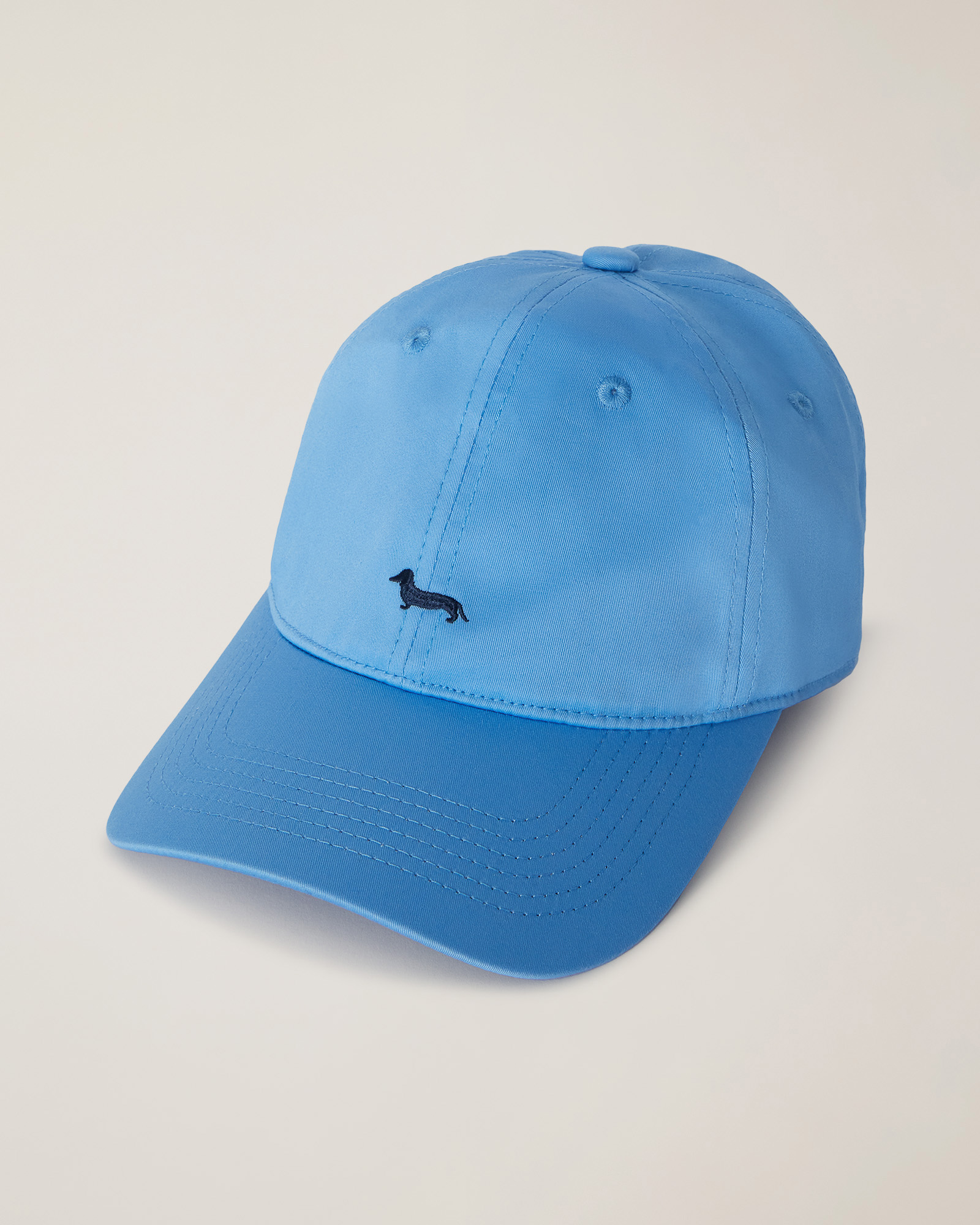 Baseball Cap with Dachshund, Light Blue, large