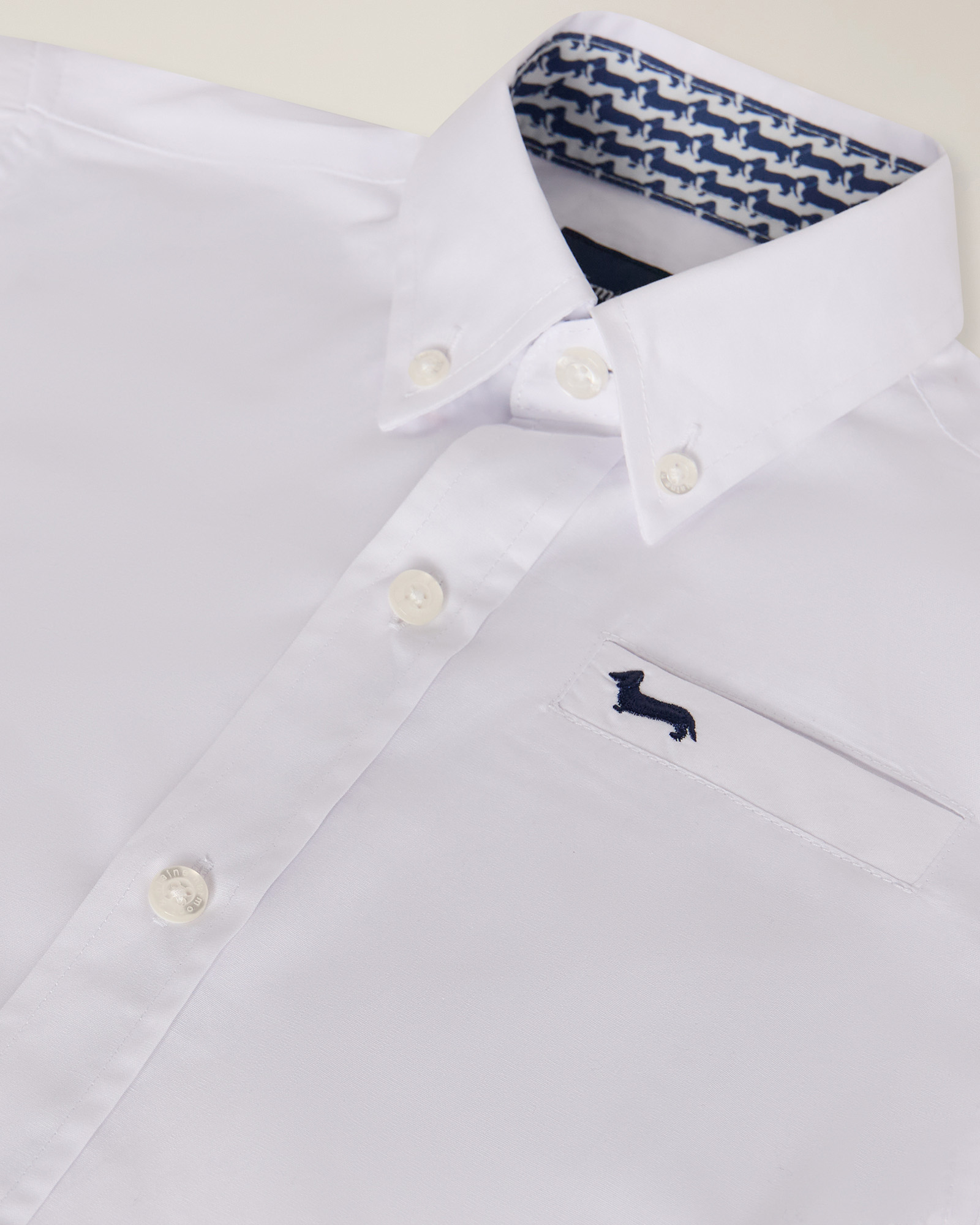 Cotton shirt with breast pocket , White, large image number 2