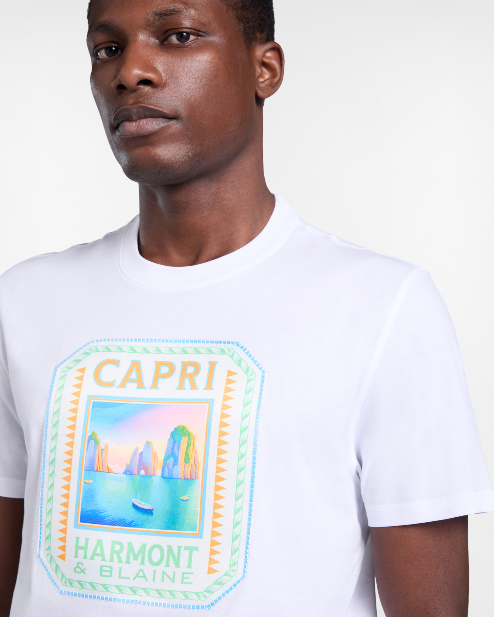 Postcard capsule T-shirt, White, large image number 2