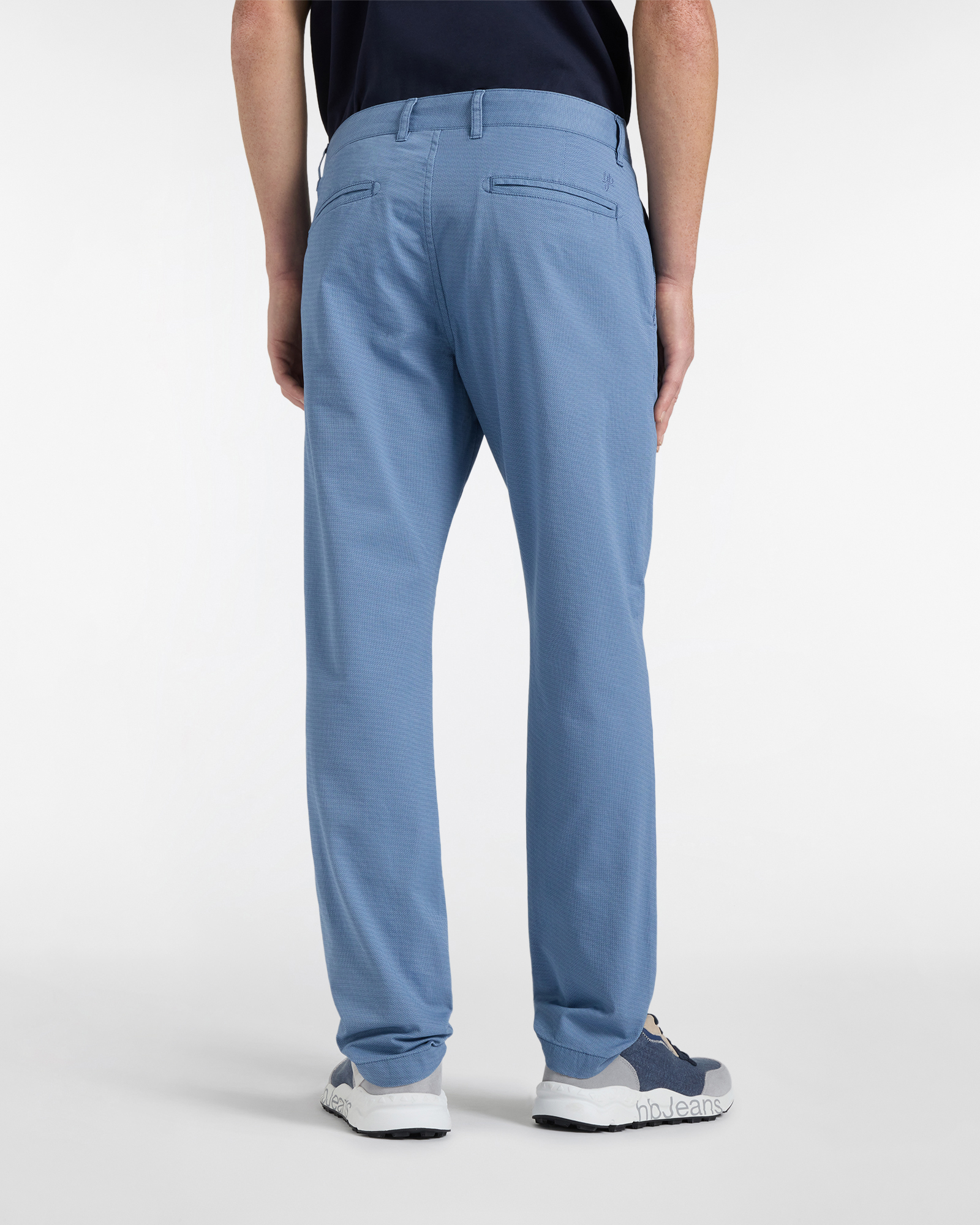 Chino Uomo in Tessuto Stampato Narrow Fit