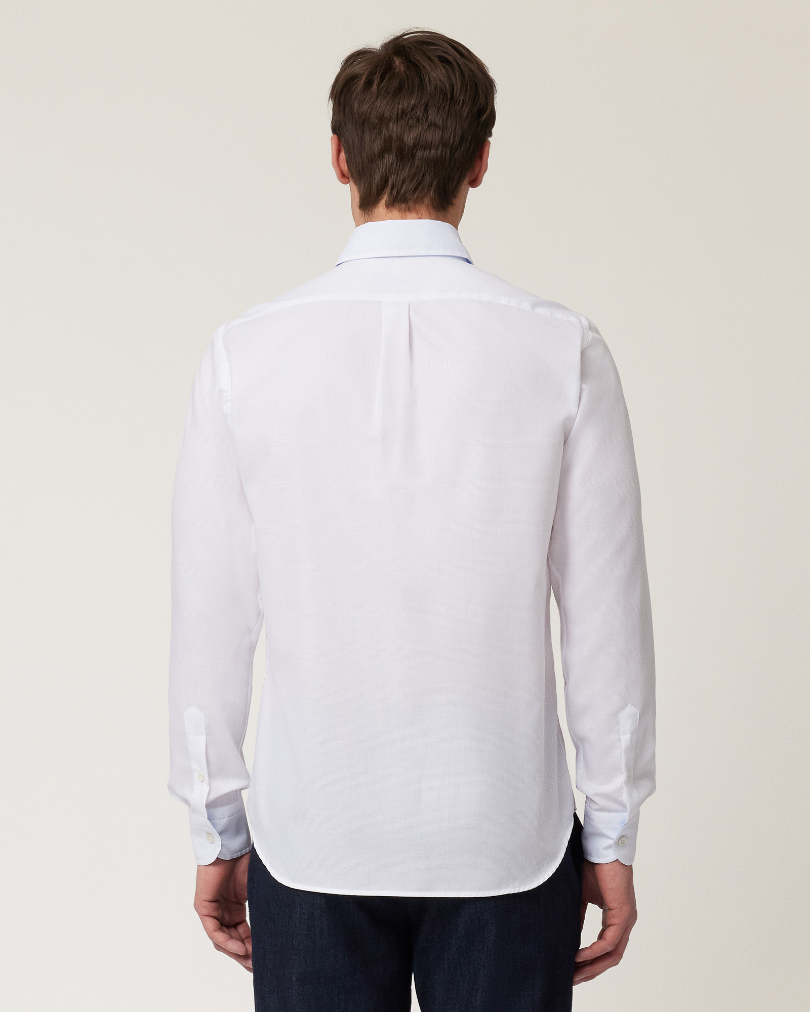 Woven Cotton Shirt, White, large image number 1