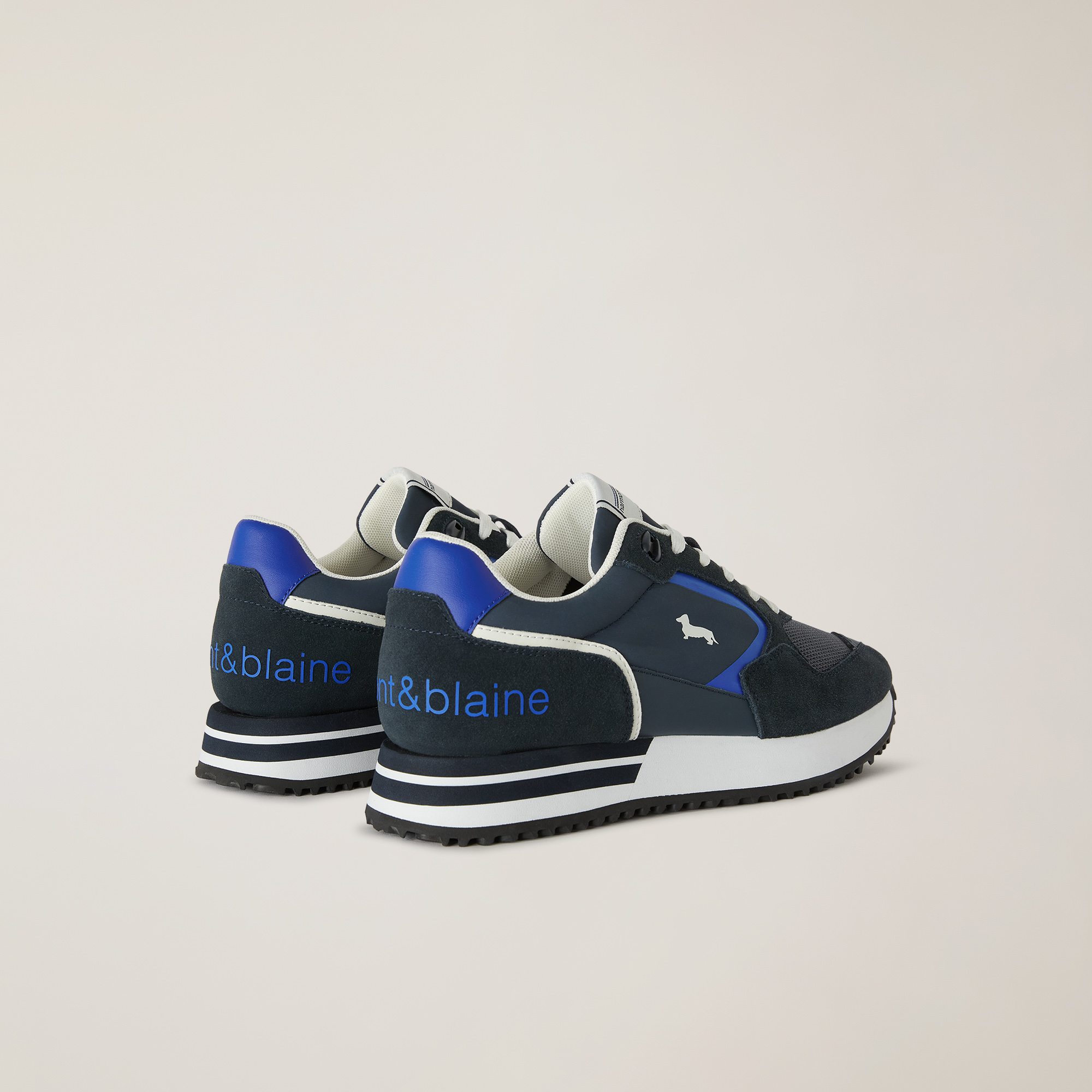 Sneaker with Inserts, Blue, large image number 2