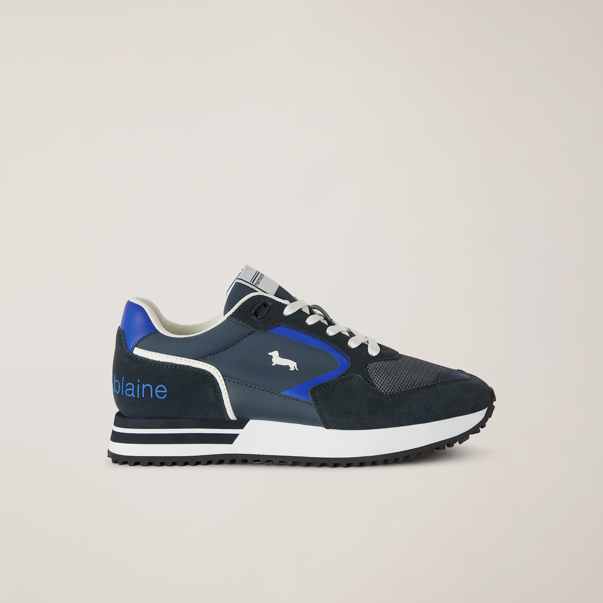 Sneaker with Inserts, Blue, large image number 0