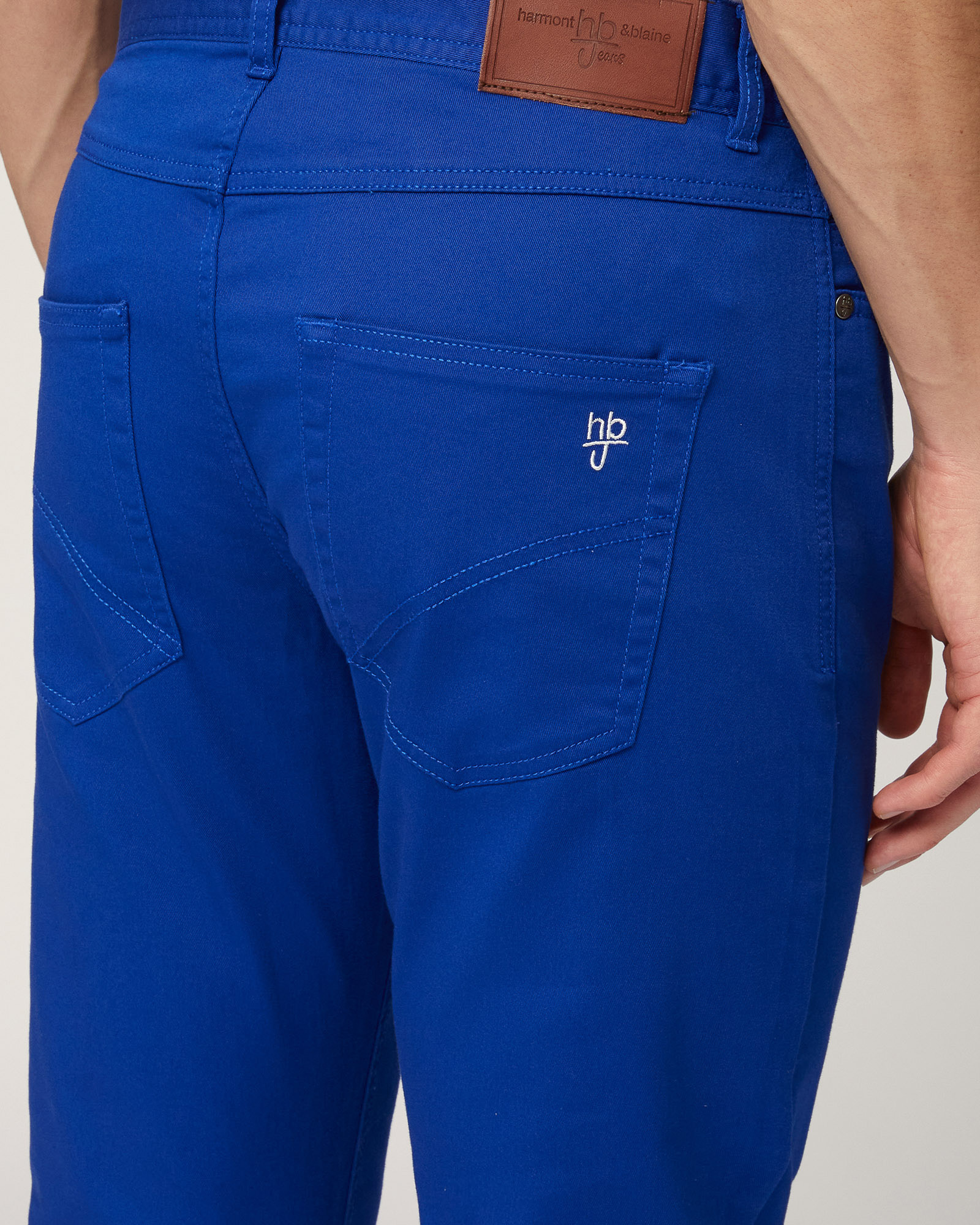 Five-Pocket Twill Pants, Electric Blue, large image number 2