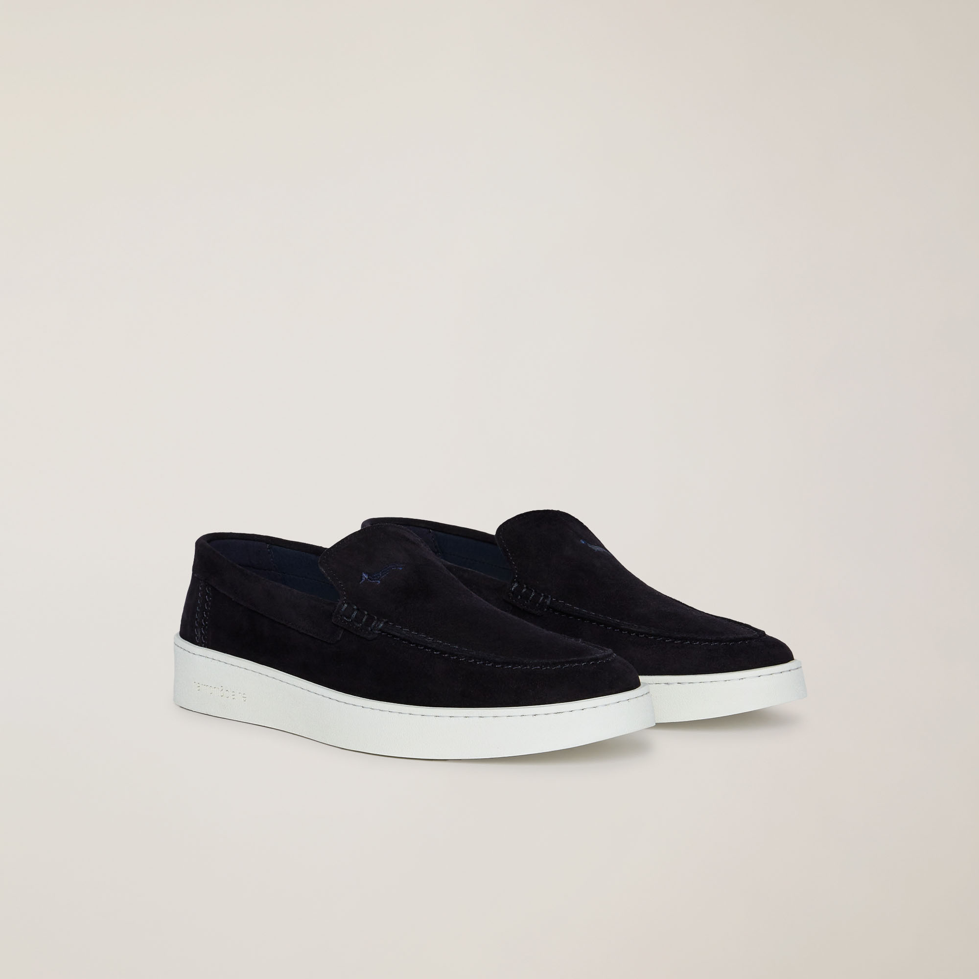Leather Slip-On Sneaker, Blue, large image number 1