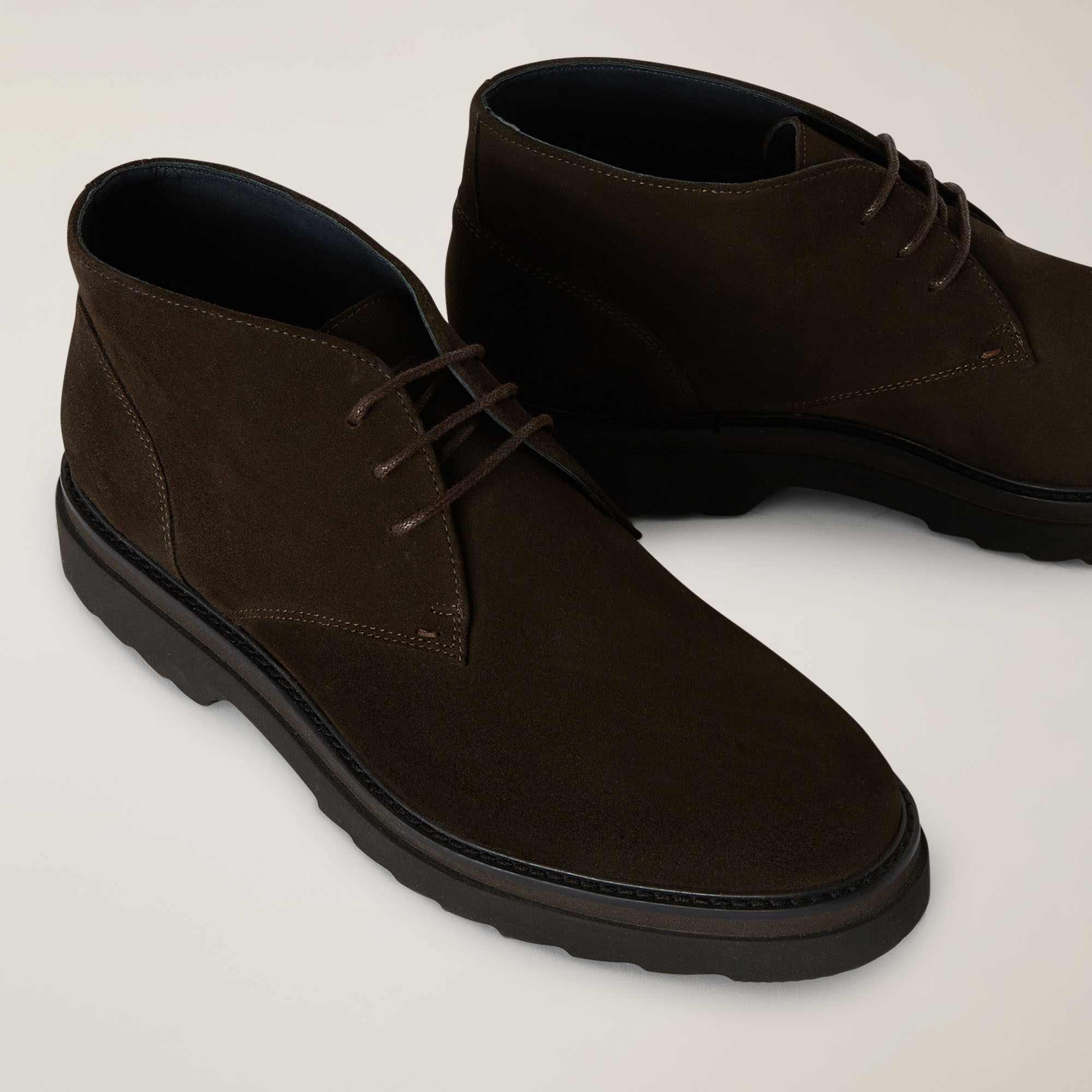 Suede Derbies, Brown, large image number 3