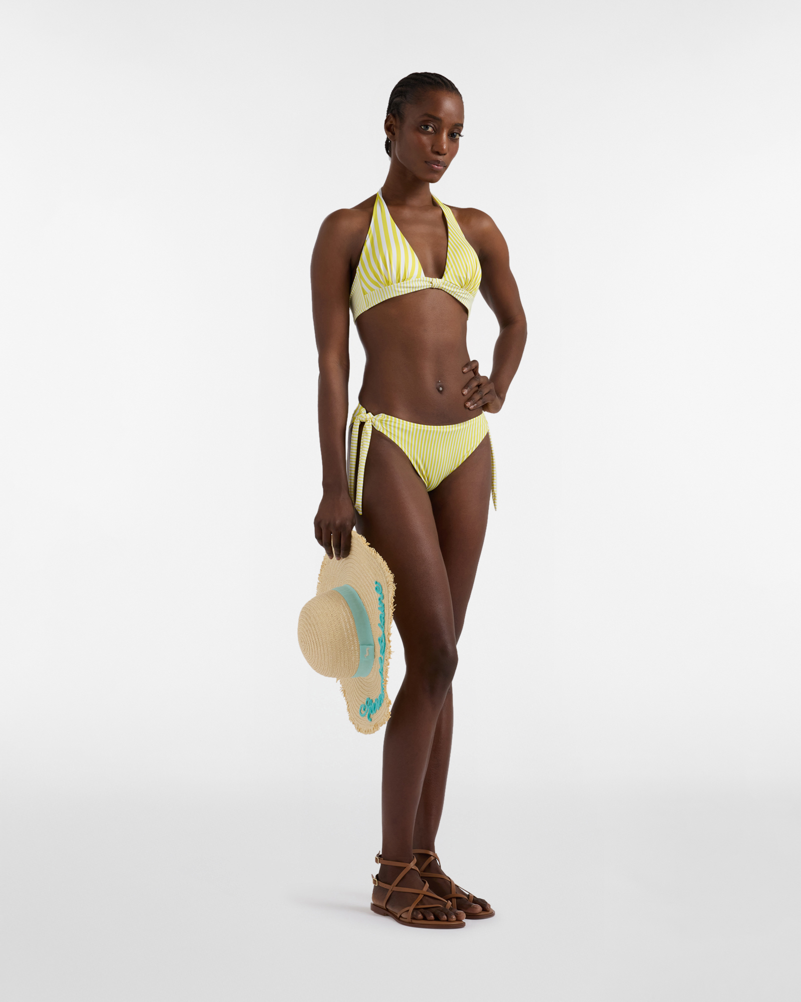 Women's Sorbet capsule bikini , Yellow, large image number 3