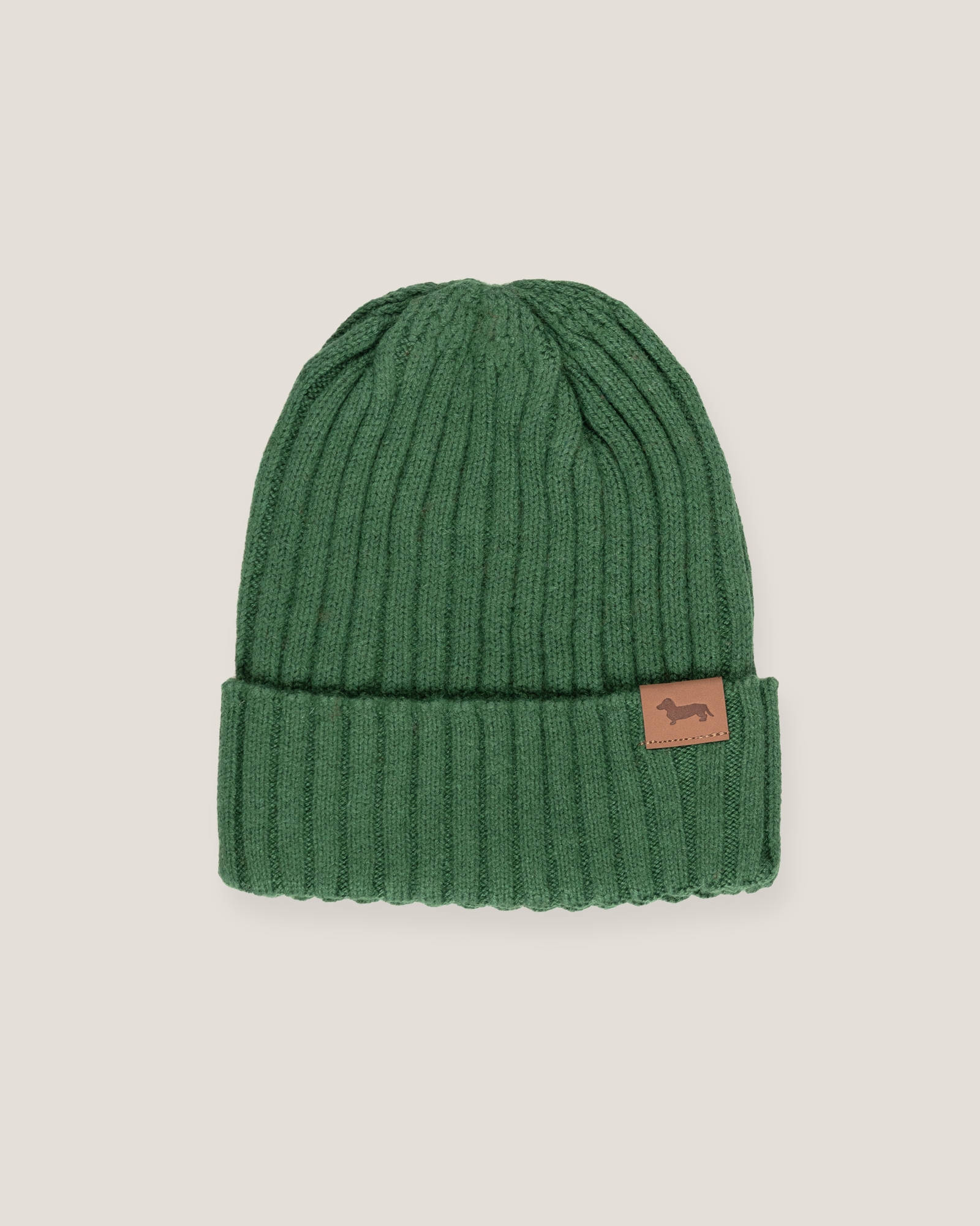 Gorro acanalado de mezcla de lana