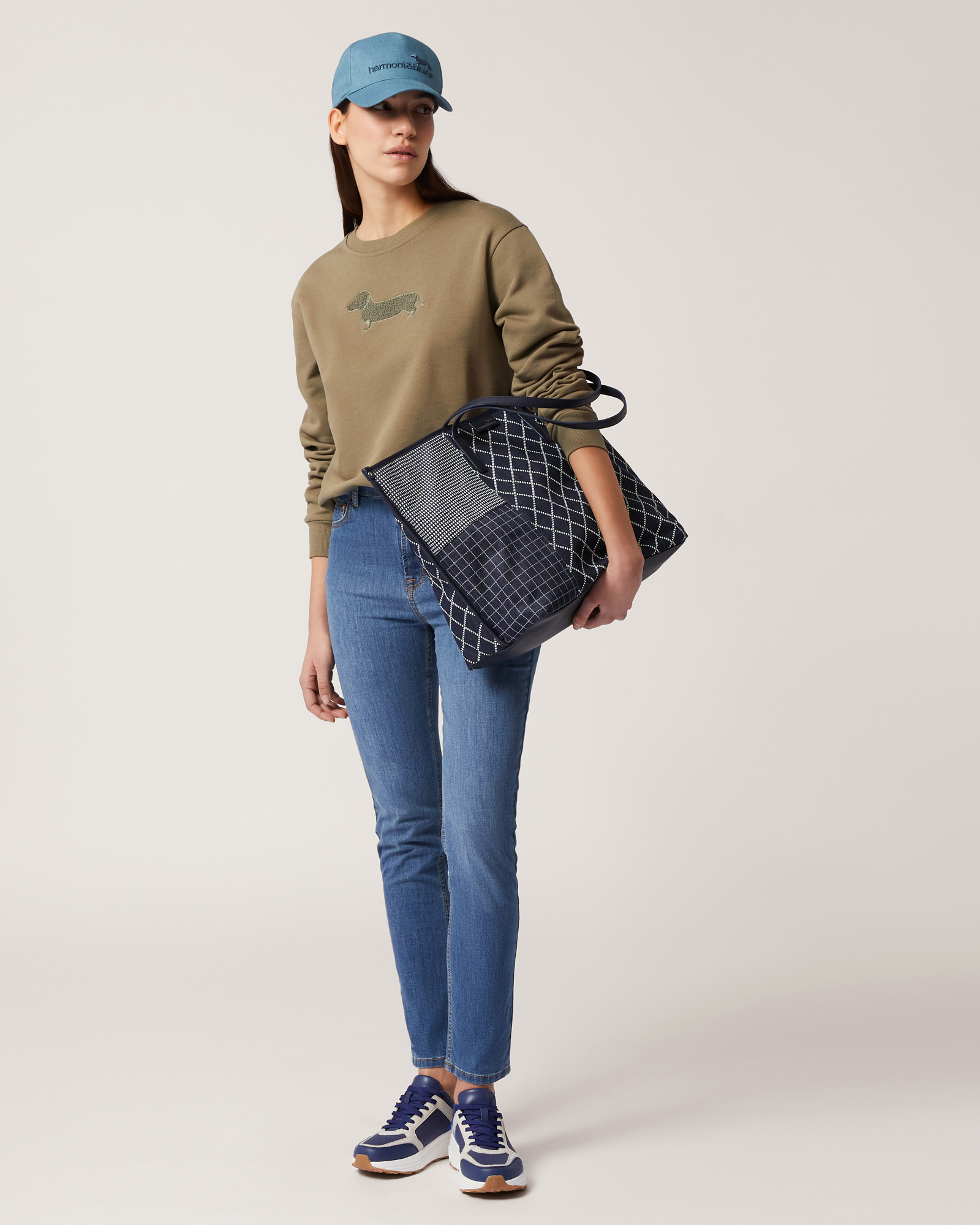 Terry Effect Dachshund Sweatshirt, Military Green, large image number 3