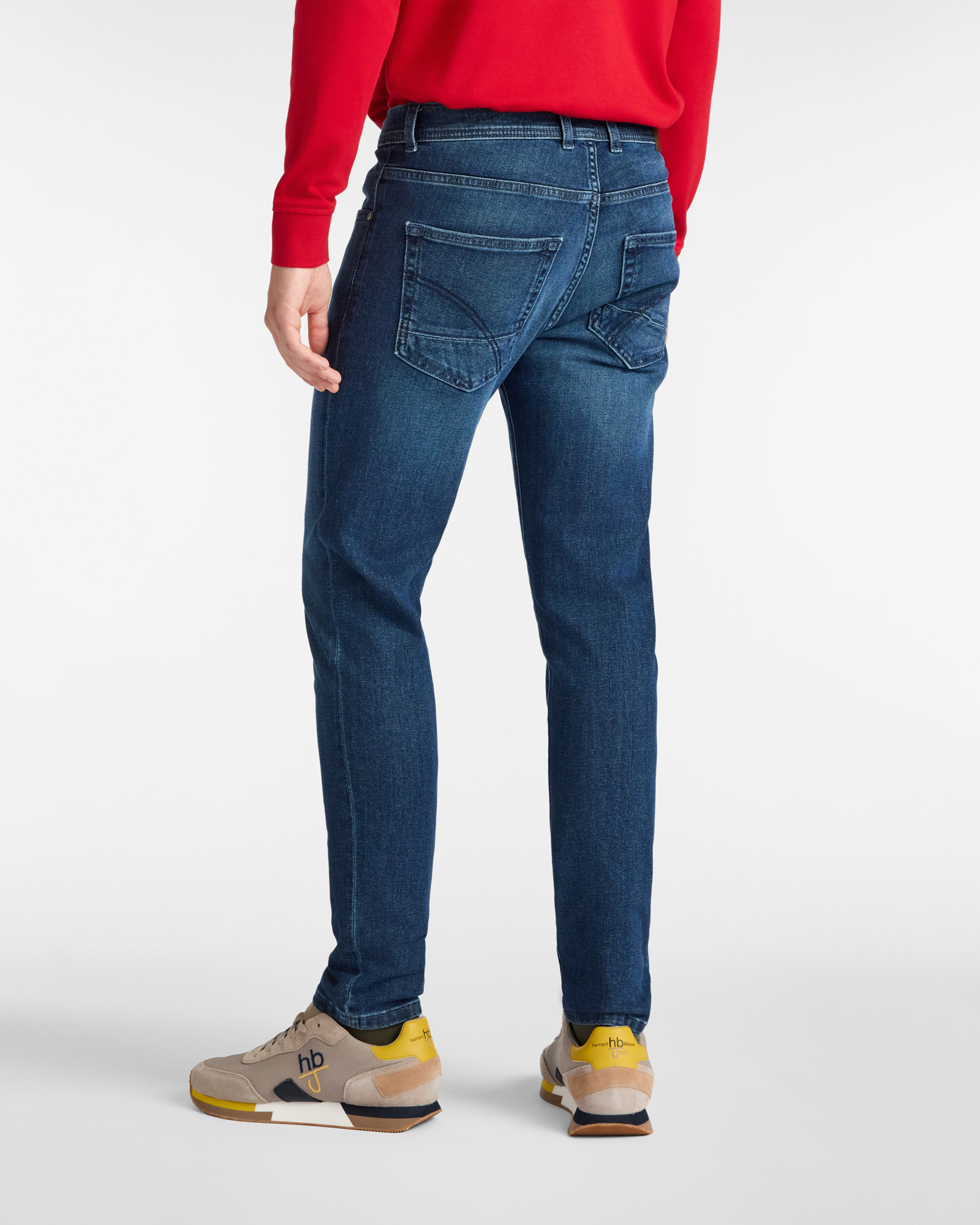 Slim Fit Five-Pocket Jeans in Stretch Denim